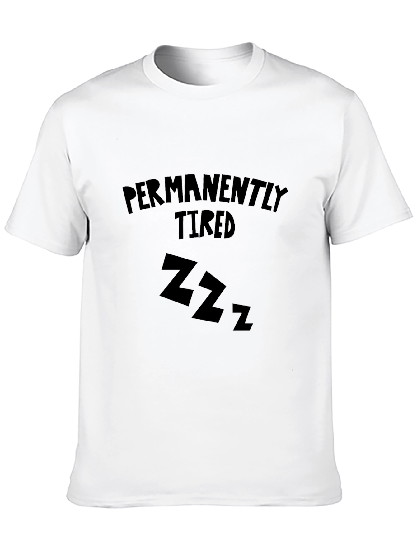 Permanently Tired Black Graphic Tee