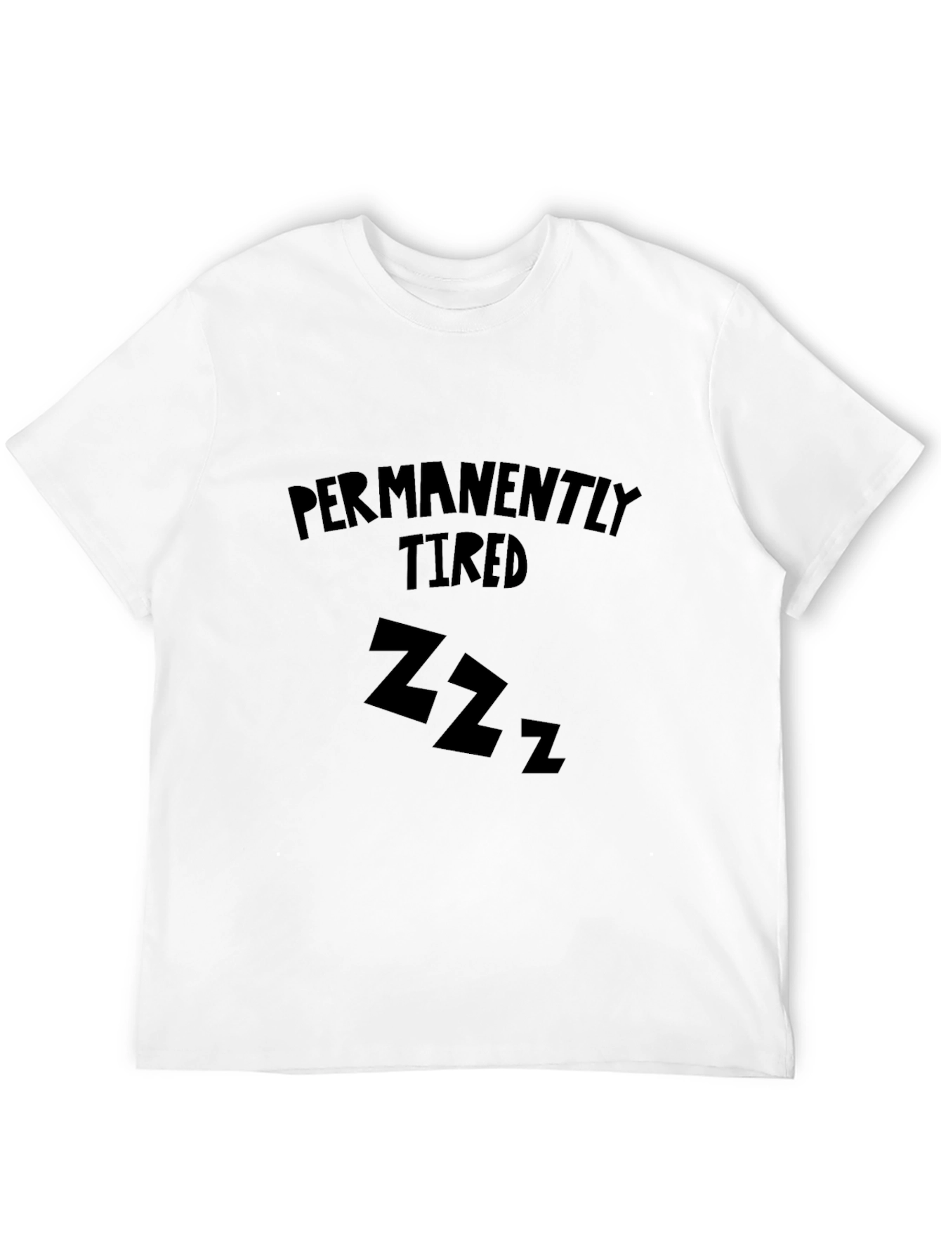 Permanently Tired Black Graphic Tee