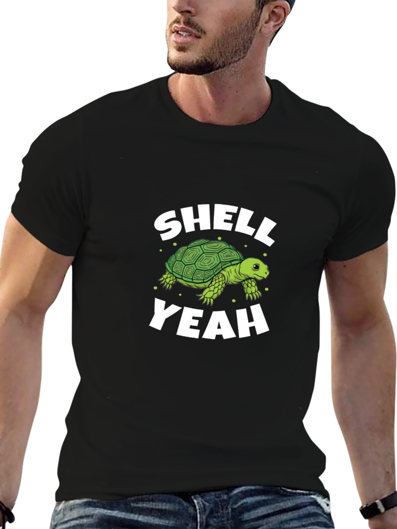 Shell Yeah Turtle Graphic Tee - Soft Cotton Blend