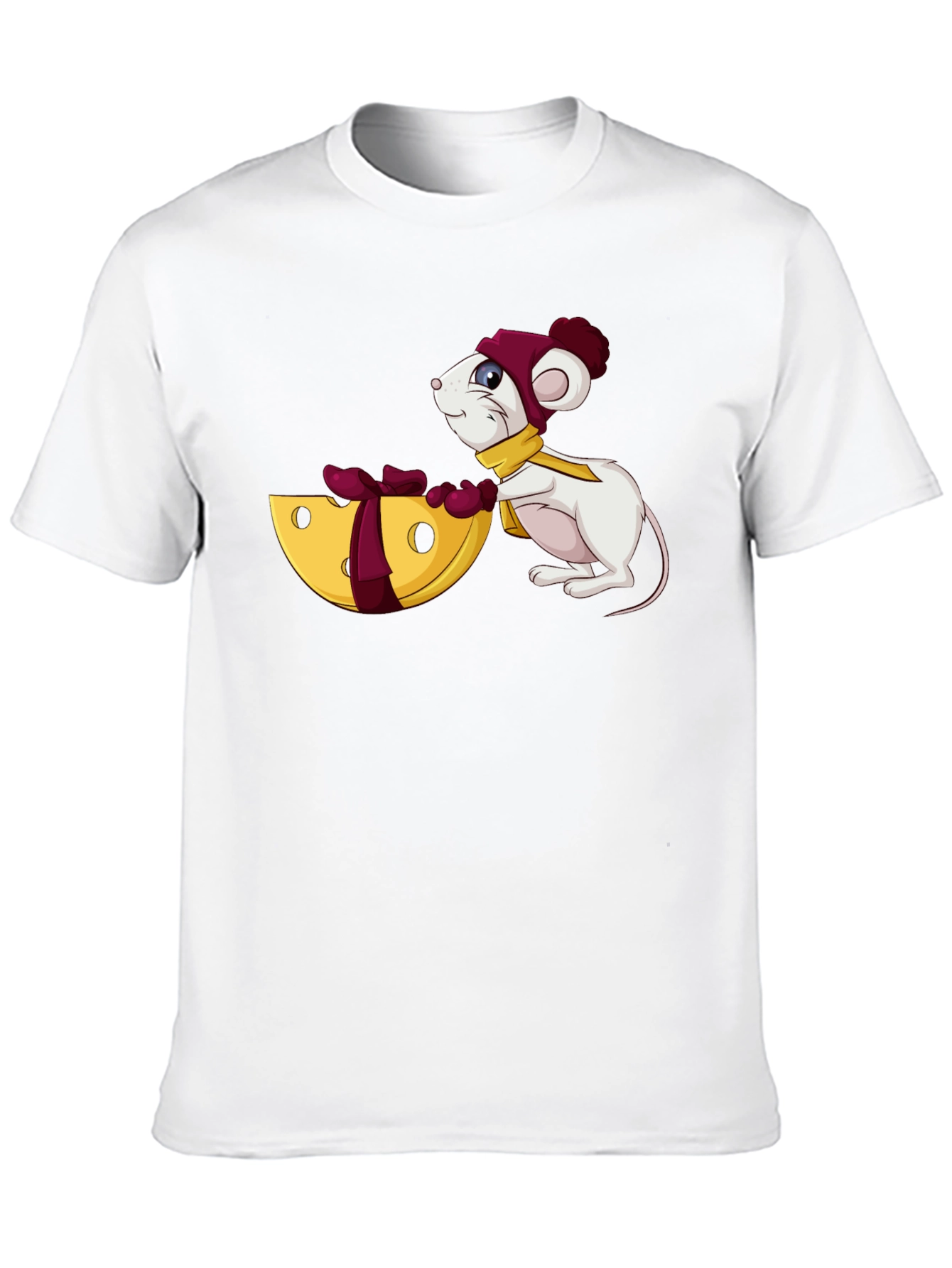 Cute Mouse & Cheese Graphic Tee