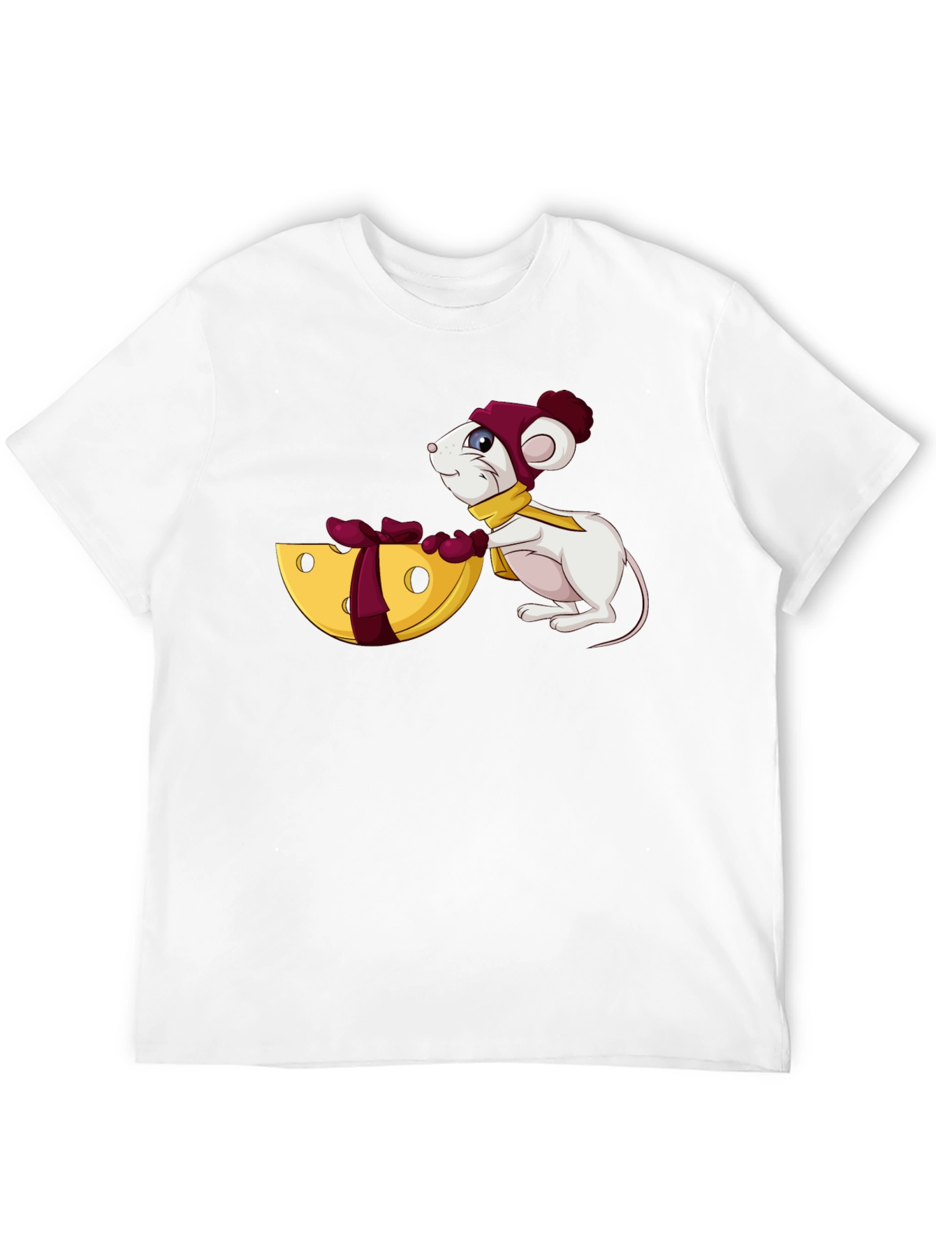 Cute Mouse & Cheese Graphic Tee