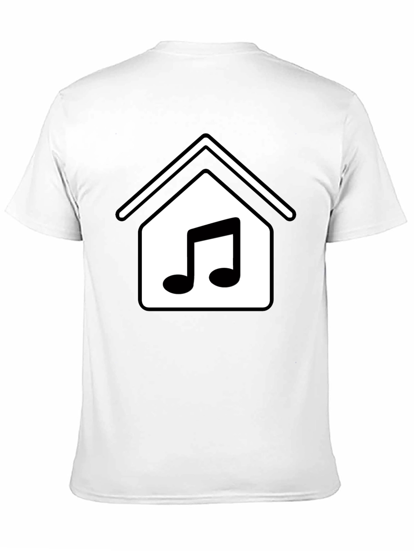 Music Home Graphic T-Shirt - Black