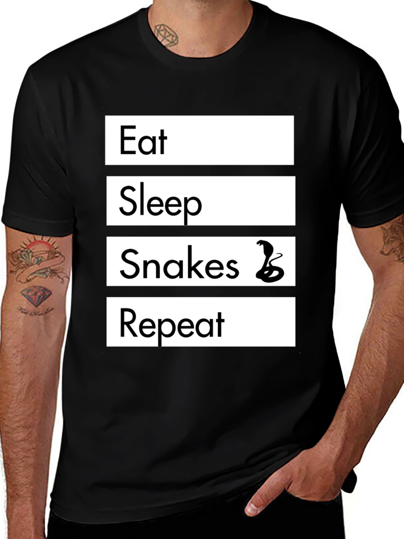 Eat Sleep Snakes Repeat T-Shirt