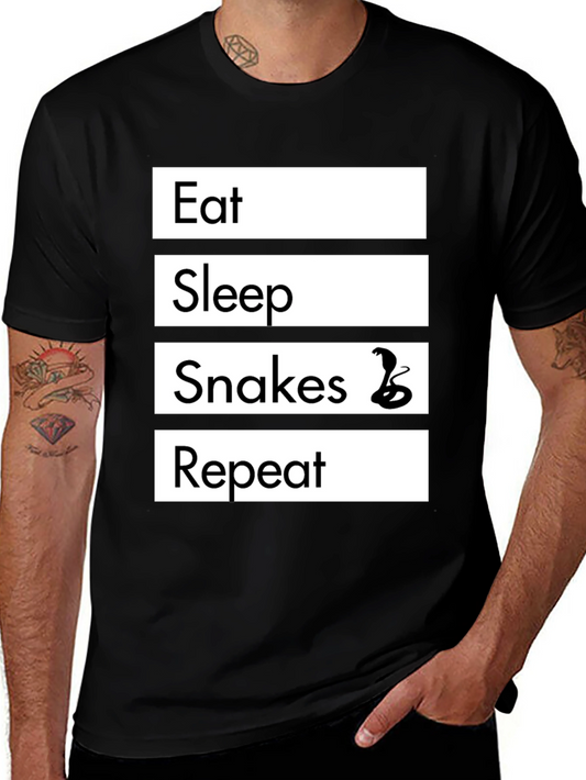 Eat Sleep Snakes Repeat T-Shirt