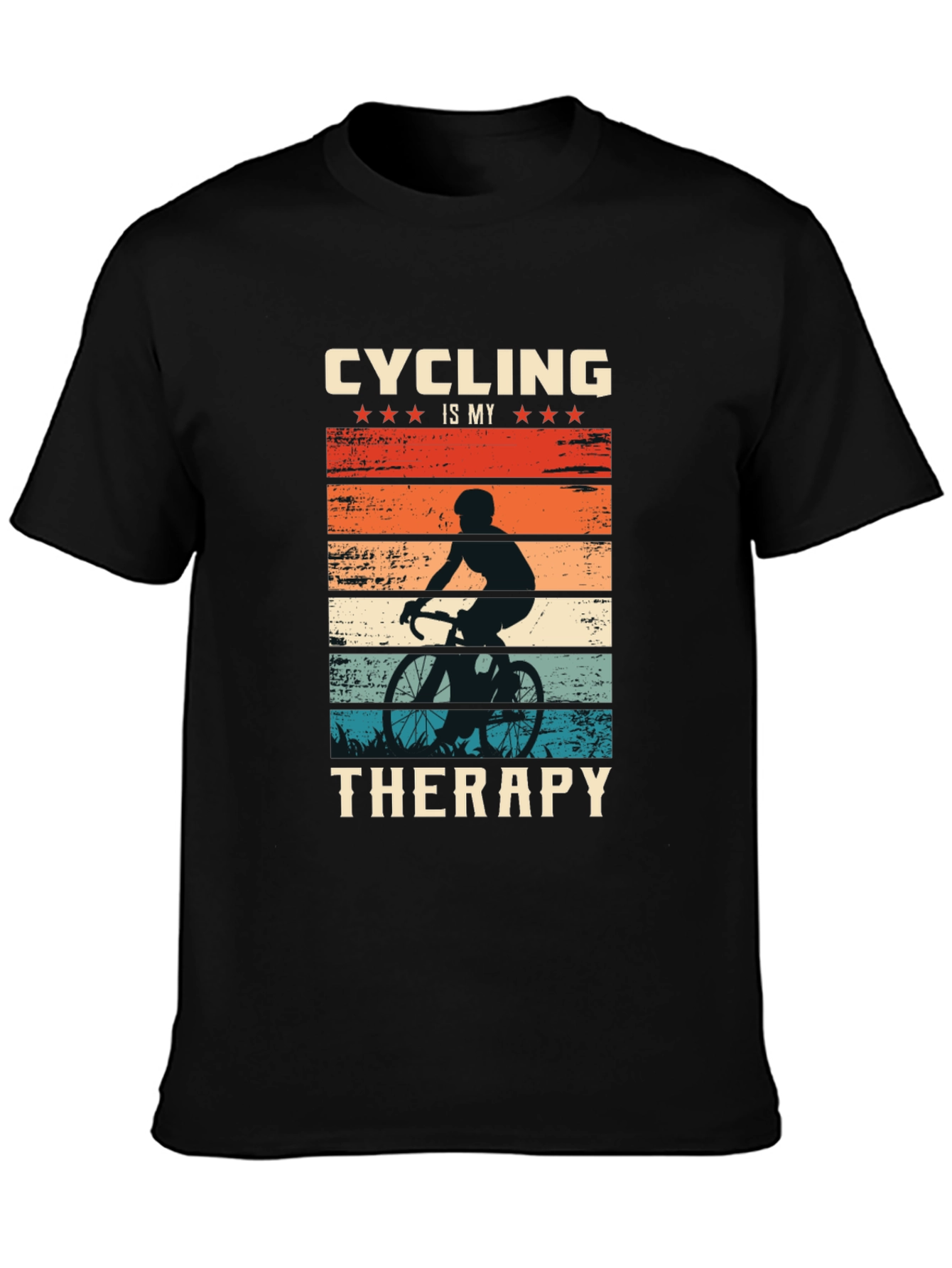 Cycling Therapy T-Shirt - Biker Design