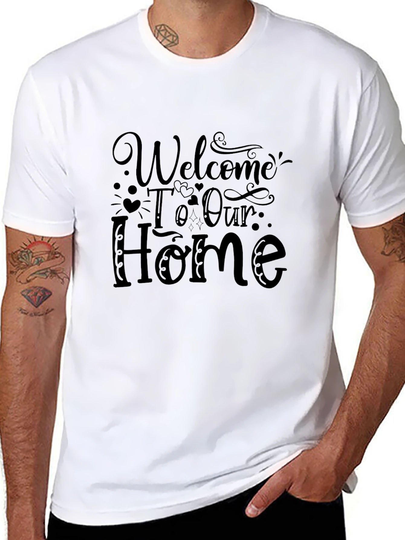 Welcome Home Graphic Tee - Stylish Comfort