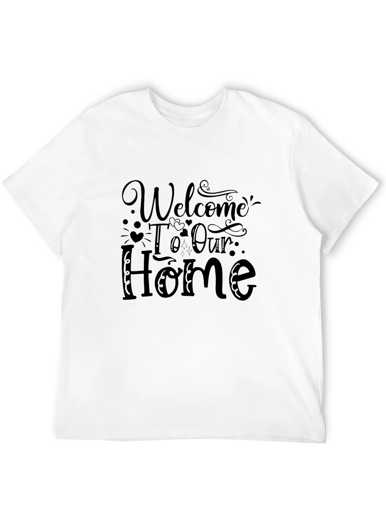 Welcome Home Graphic Tee - Stylish Comfort