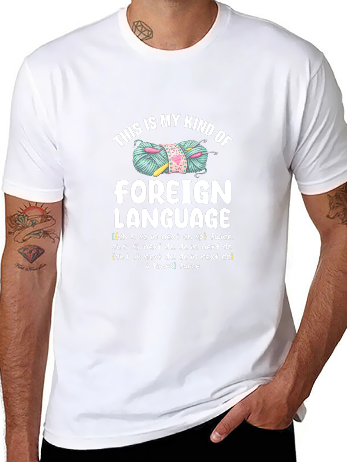 Crochet Lovers T-Shirt - Foreign Language Design
