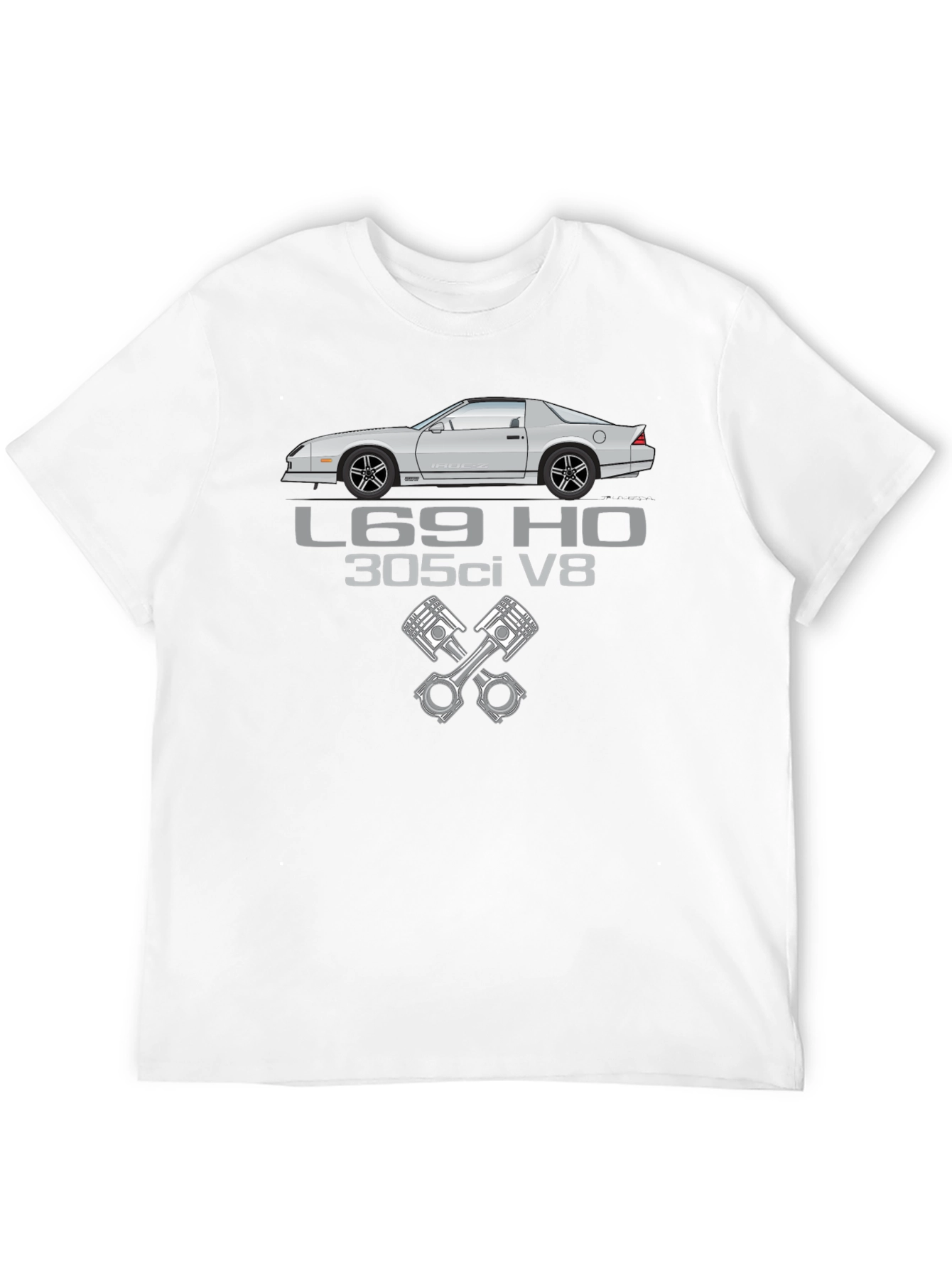 Camaro L69 HO 305ci V8 Black T-Shirt
