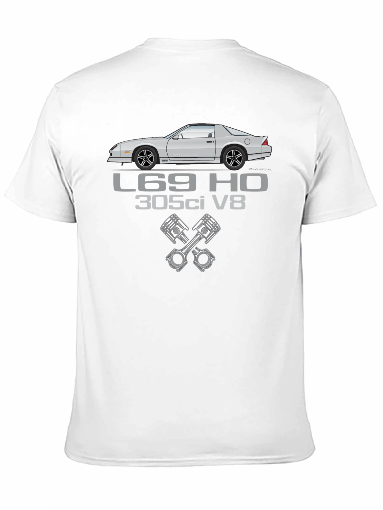 Camaro L69 HO 305ci V8 Black T-Shirt