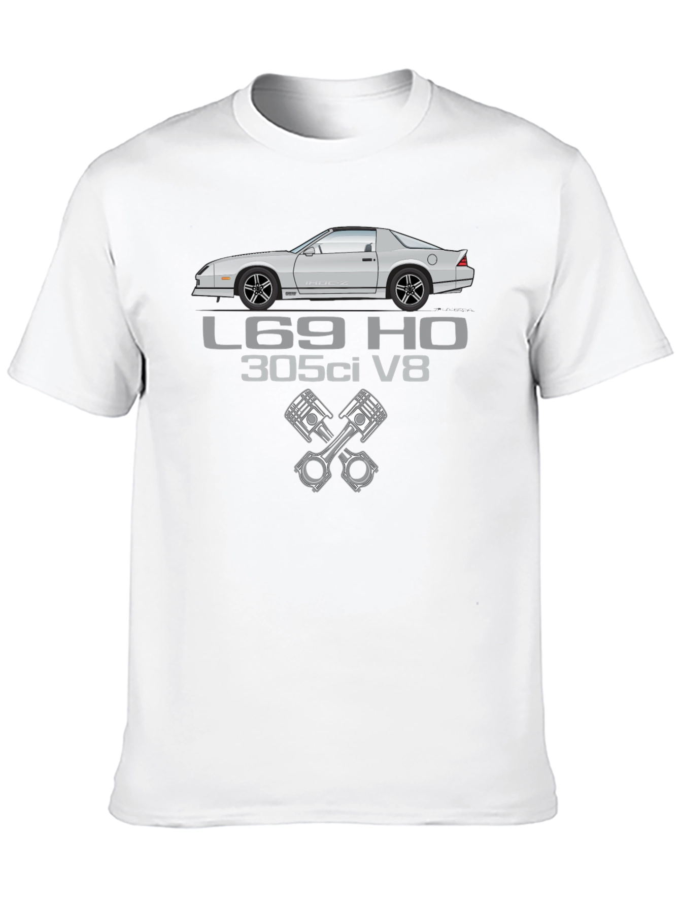 Camaro L69 HO 305ci V8 Black T-Shirt