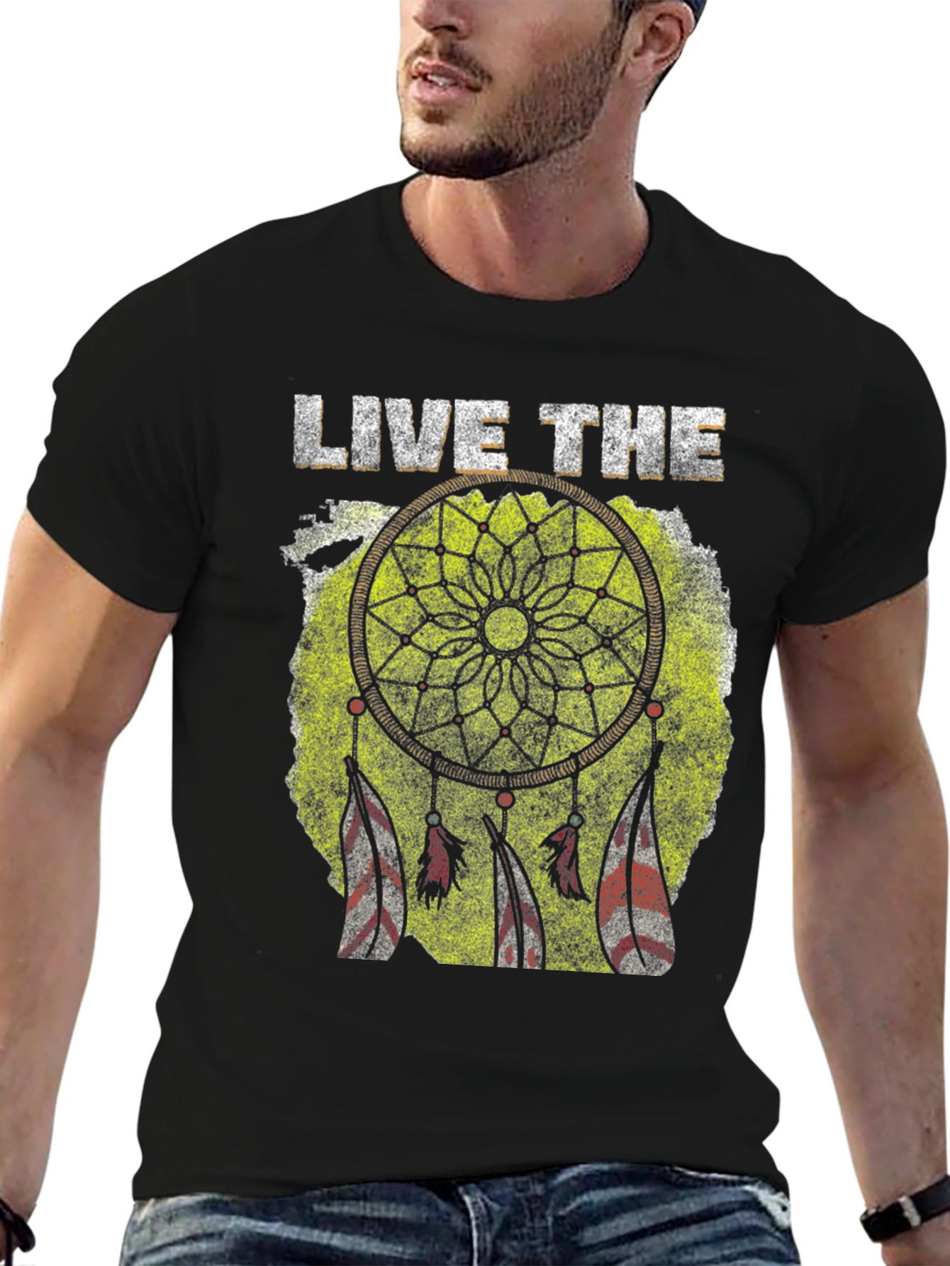Live the Dream T-Shirt - Dreamcatcher Design