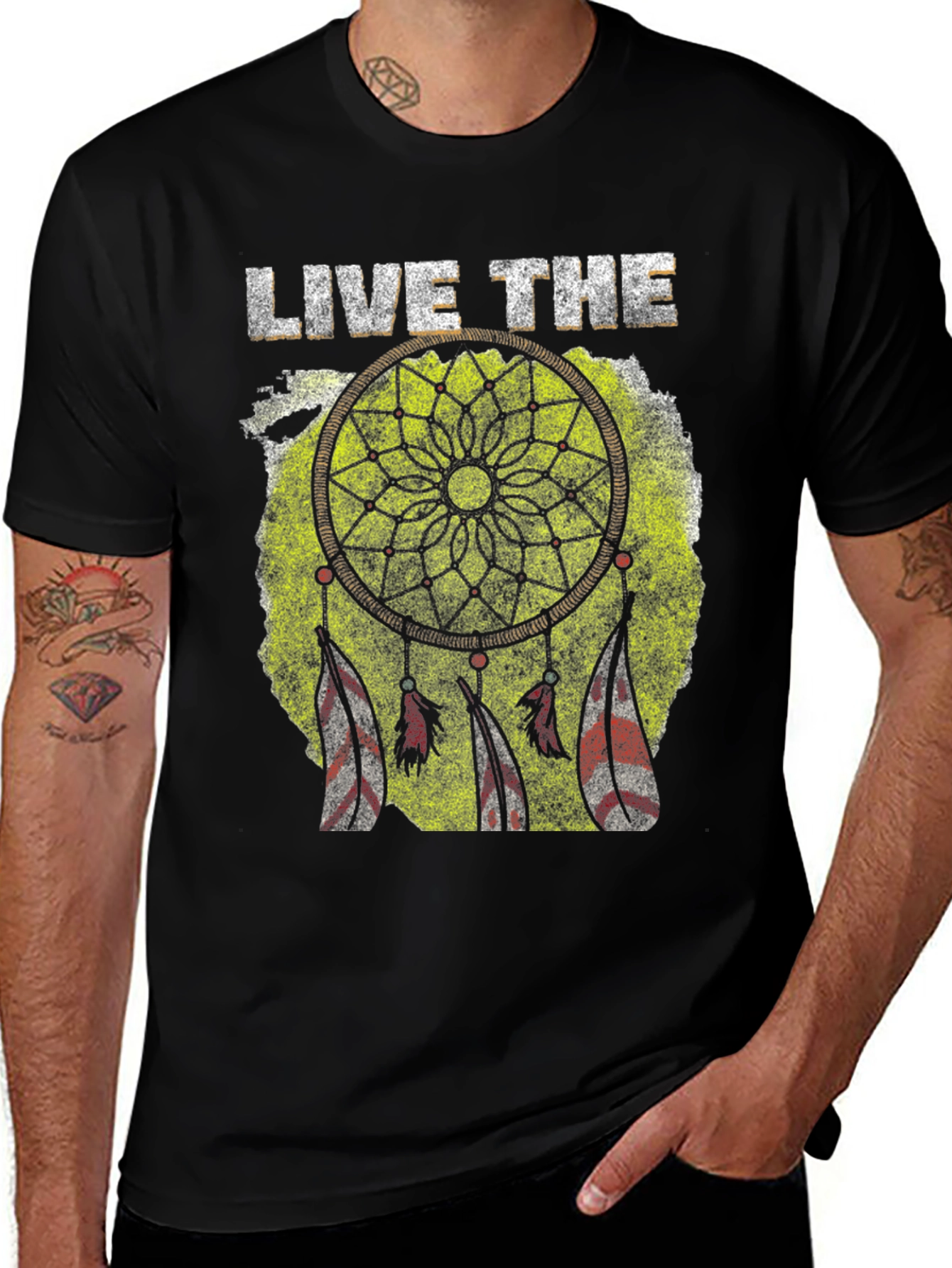 Live the Dream T-Shirt - Dreamcatcher Design