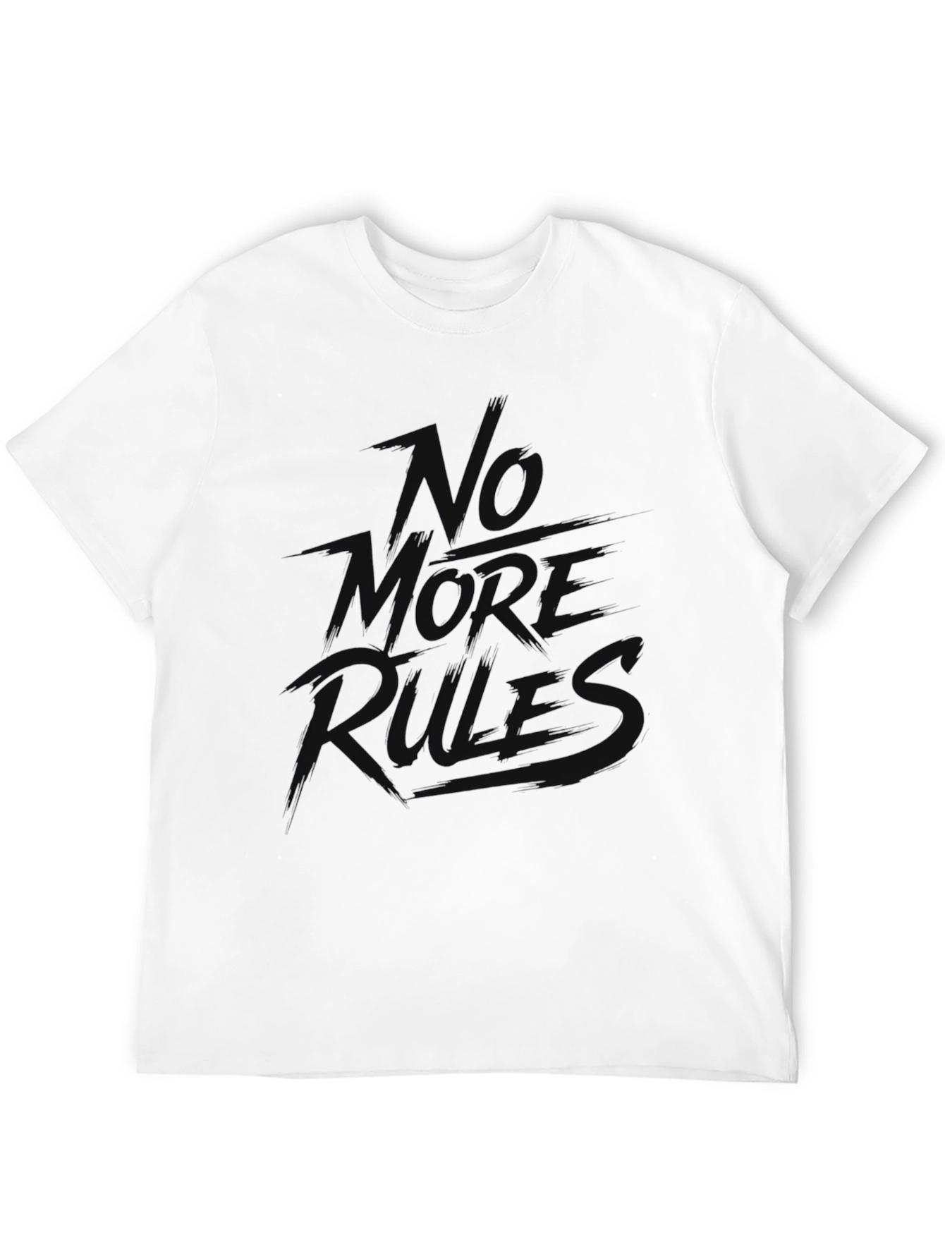 No More Rules Black Graphic Tee