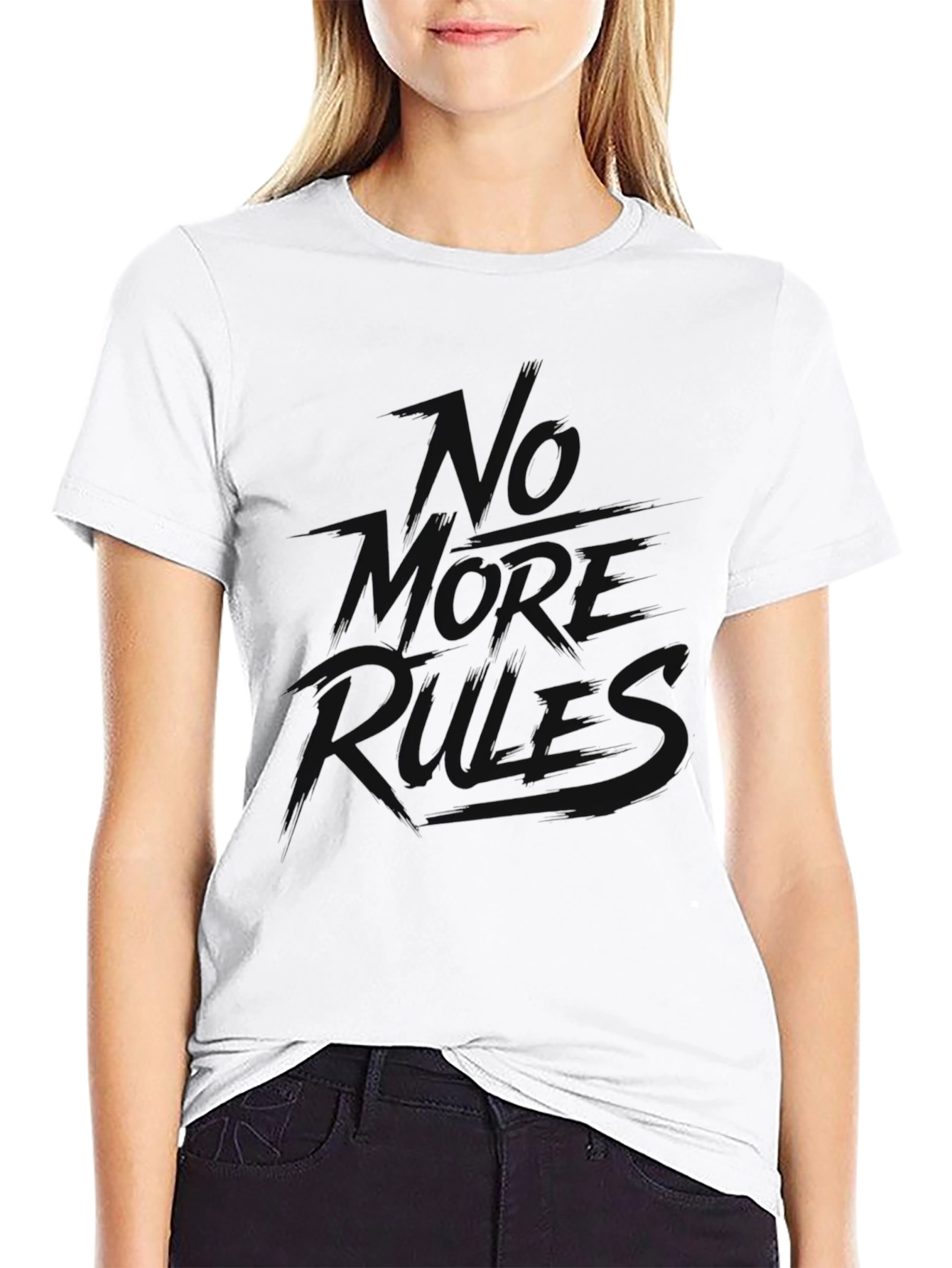 No More Rules Black Graphic Tee