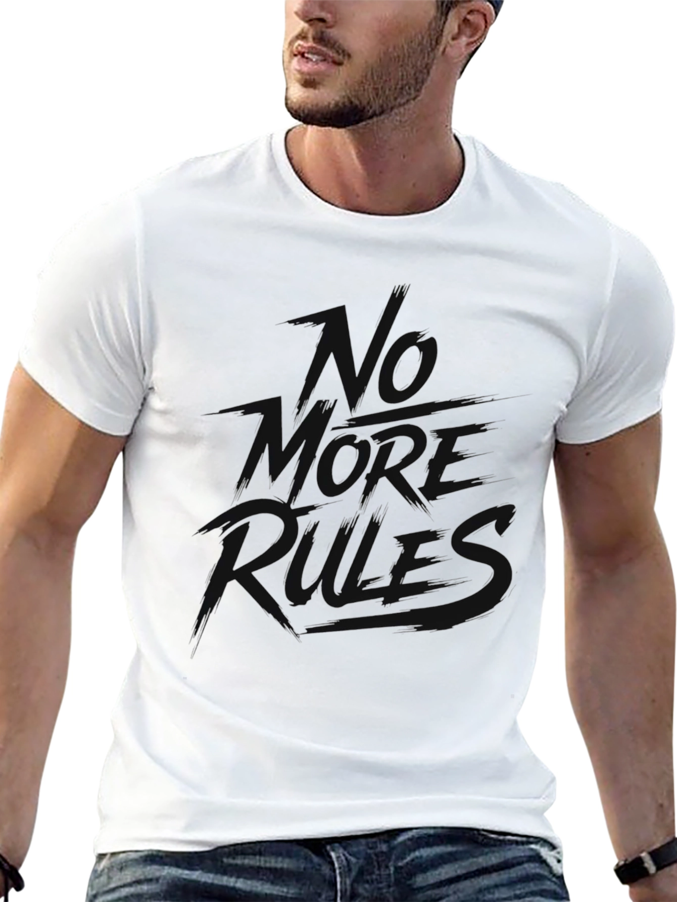 No More Rules Black Graphic Tee