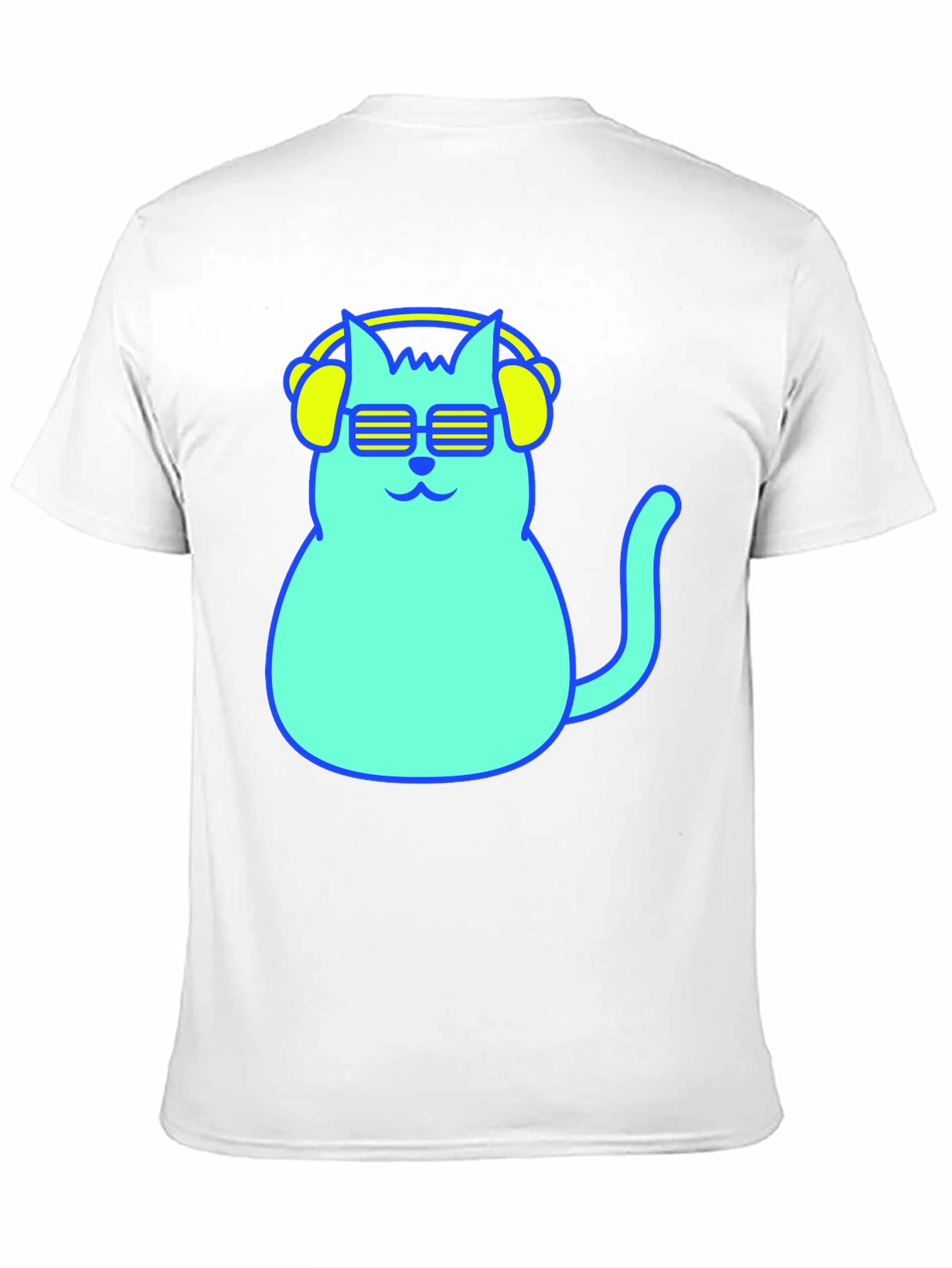 Cool Cat Tee - Neon Style