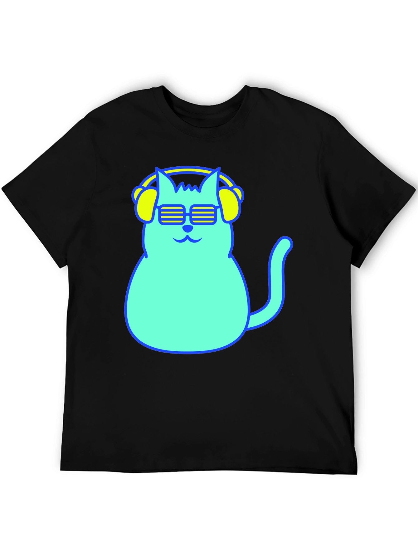 Cool Cat Tee - Neon Style