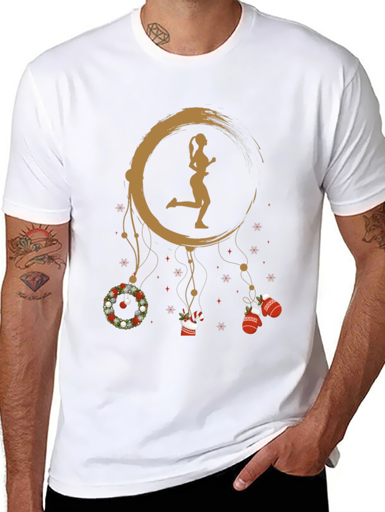 Christmas Runner Dream Catcher T-Shirt