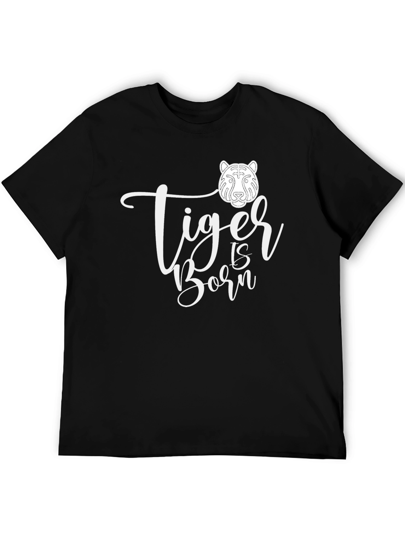 Tiger Is Born Black Graphic Tee