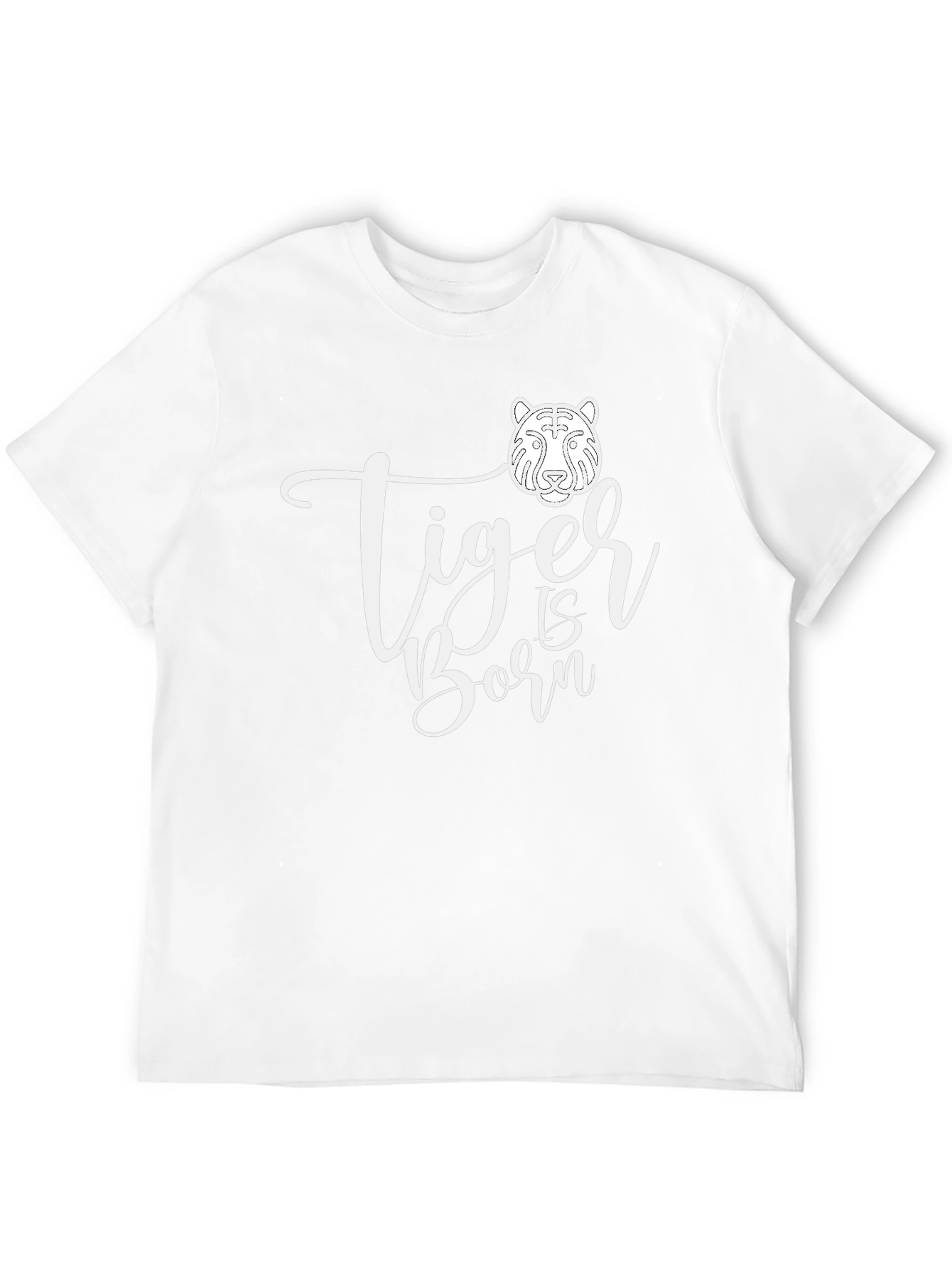 Tiger Is Born Black Graphic Tee