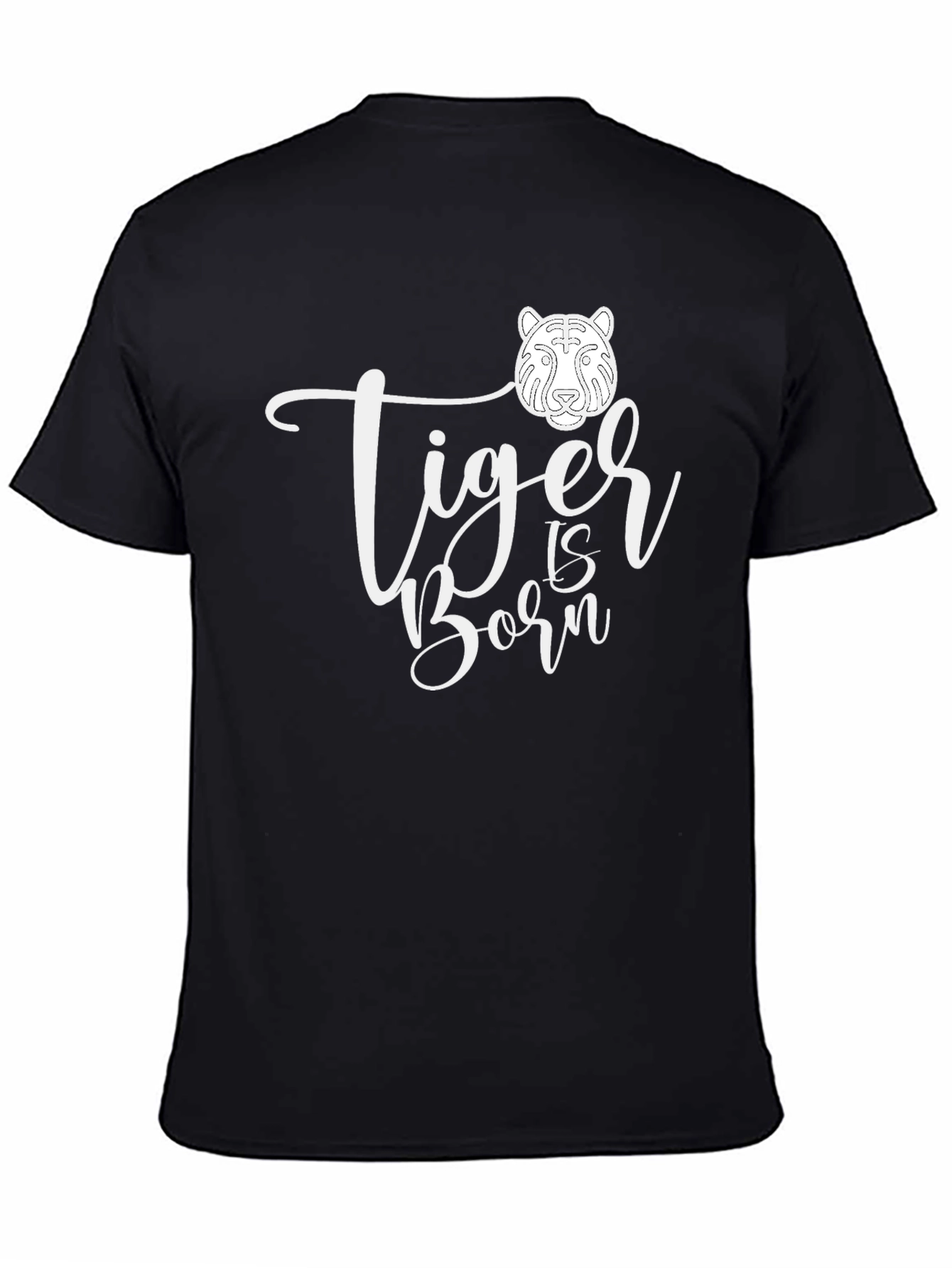 Tiger Is Born Black Graphic Tee