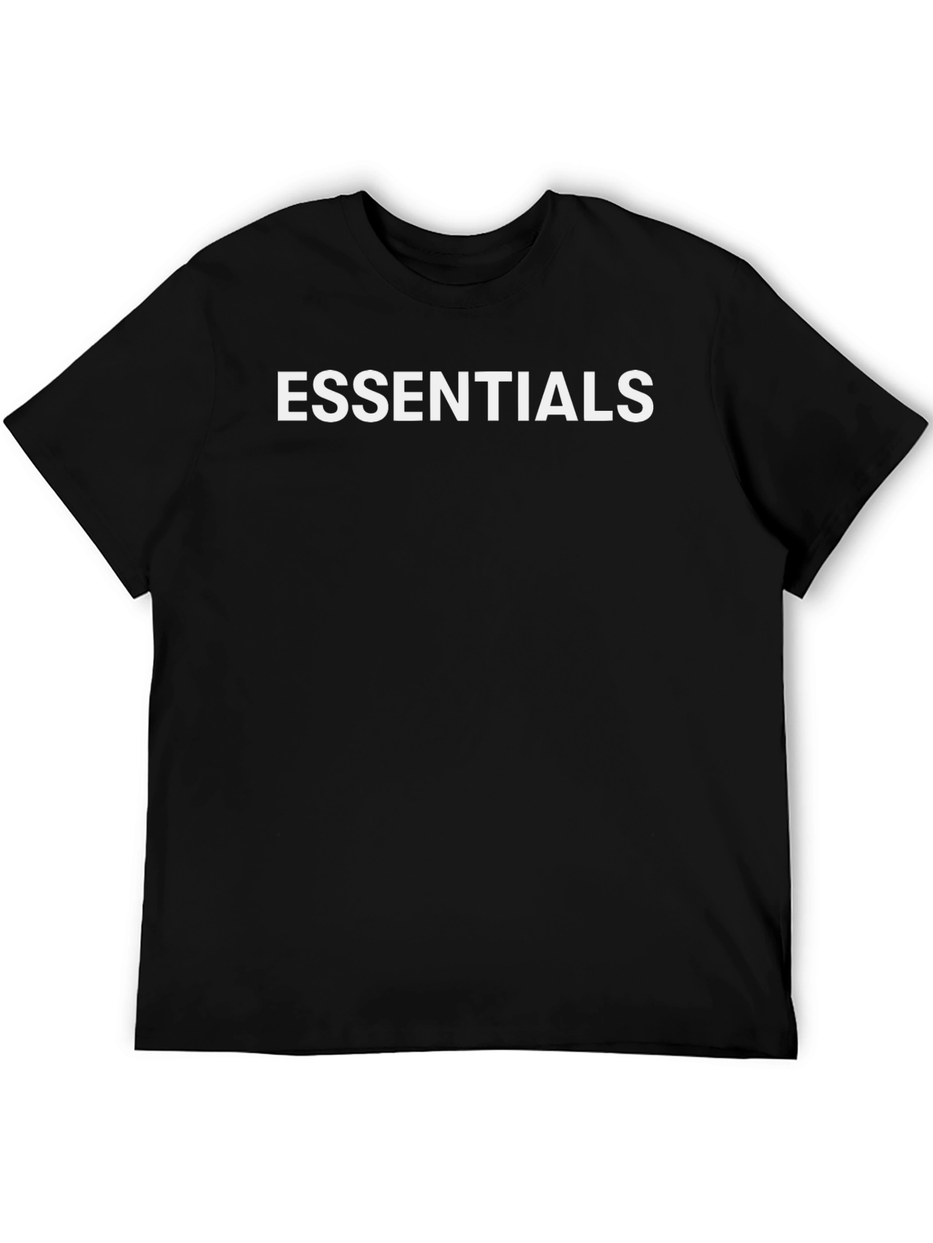Essentials Black T-Shirt - Classic Comfort Fit