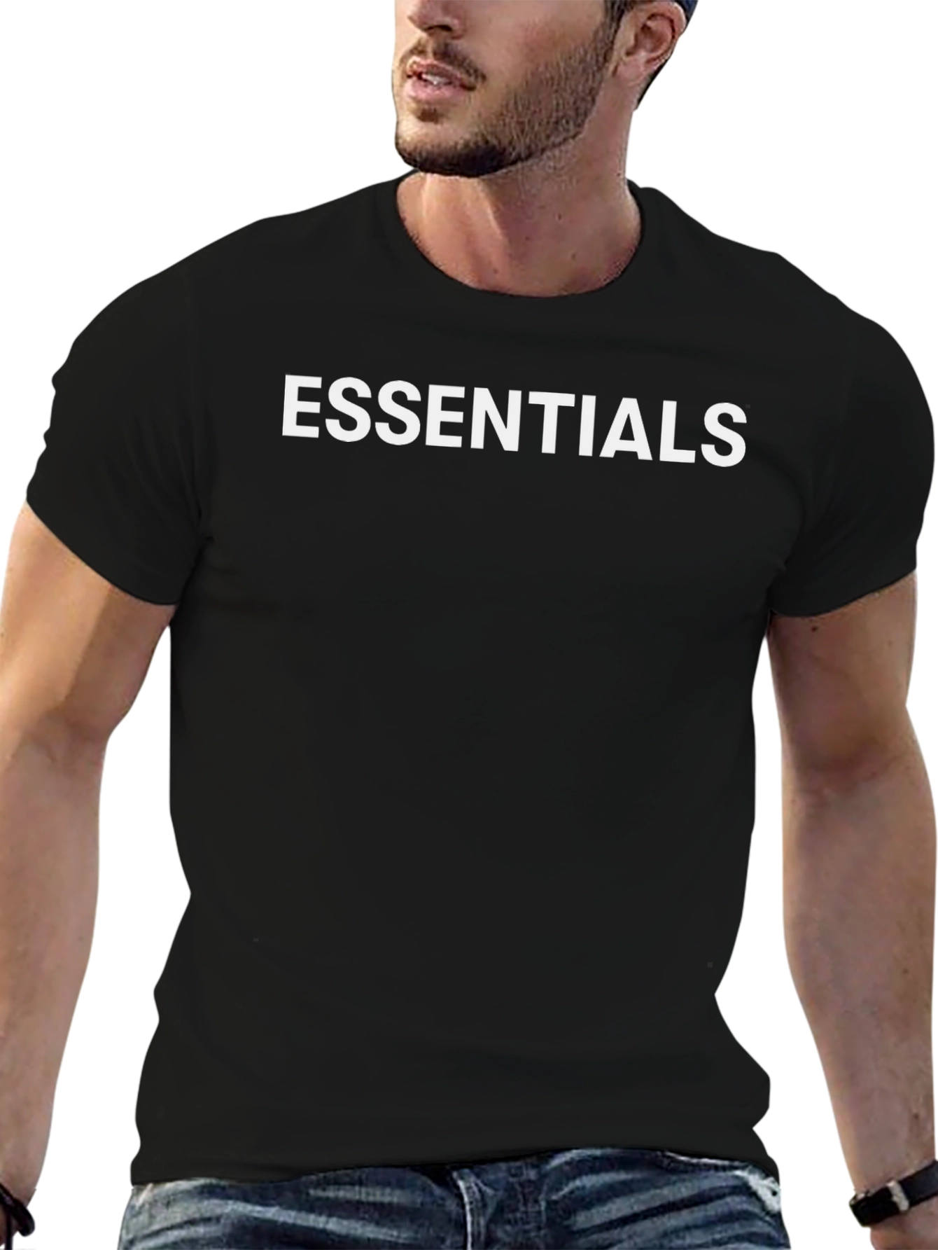 Essentials Black T-Shirt - Classic Comfort Fit