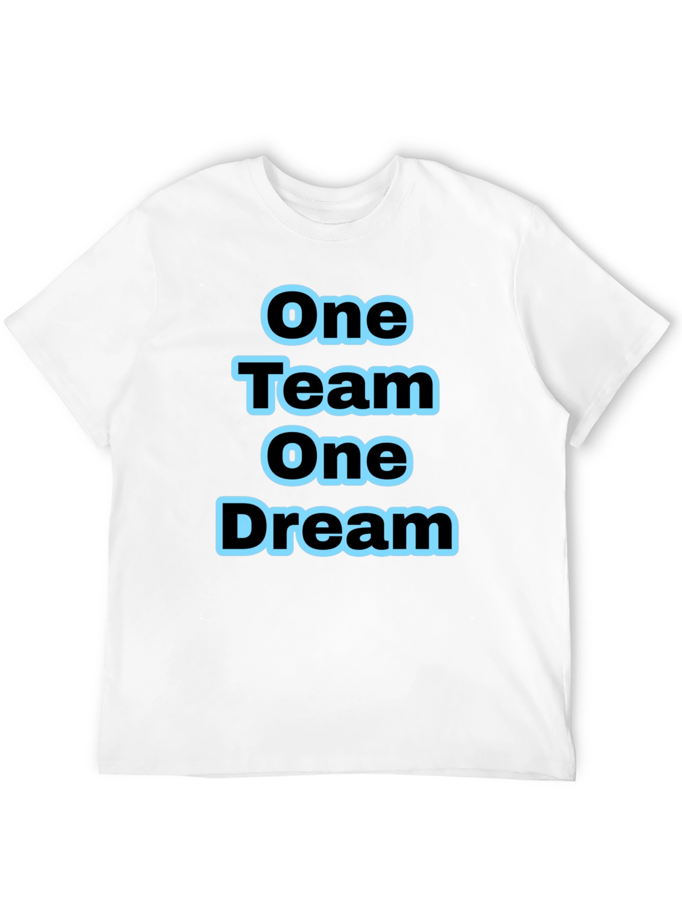 One Team One Dream Black Graphic Tee