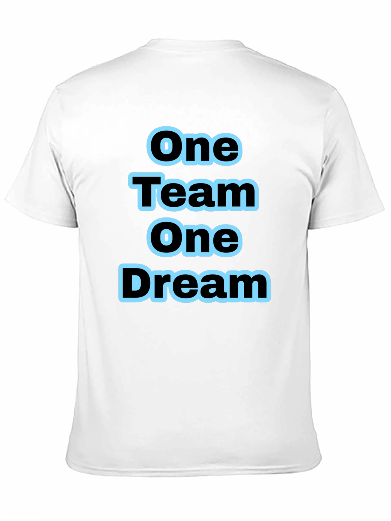 One Team One Dream Black Graphic Tee