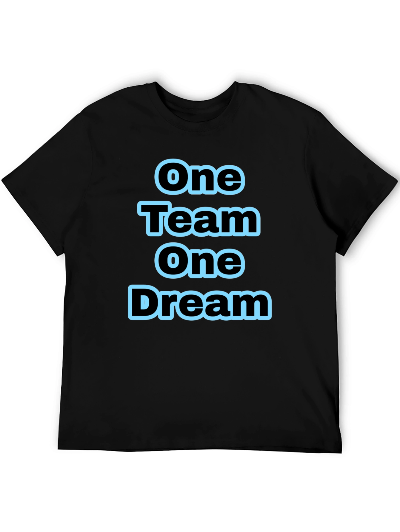 One Team One Dream Black Graphic Tee