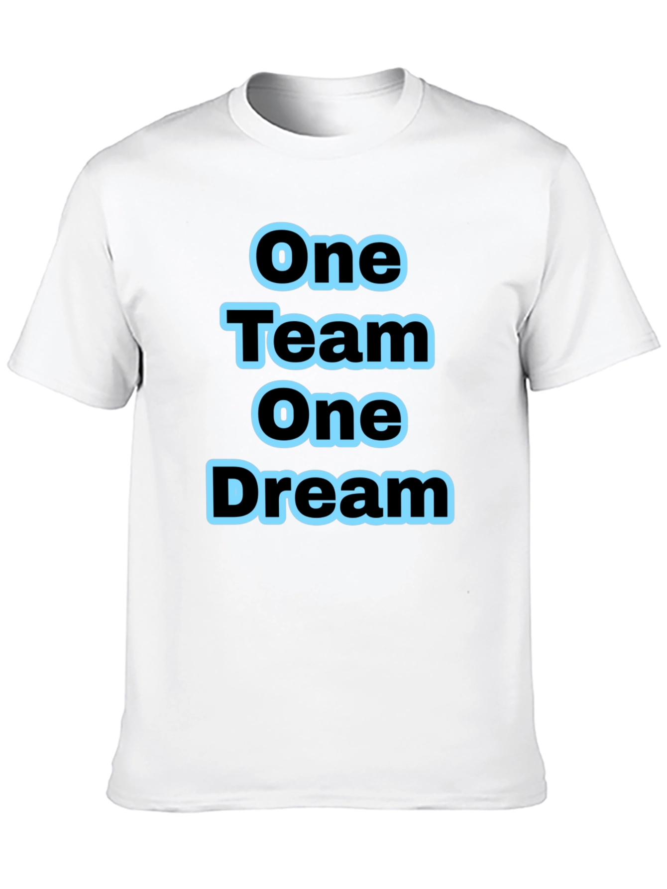 One Team One Dream Black Graphic Tee
