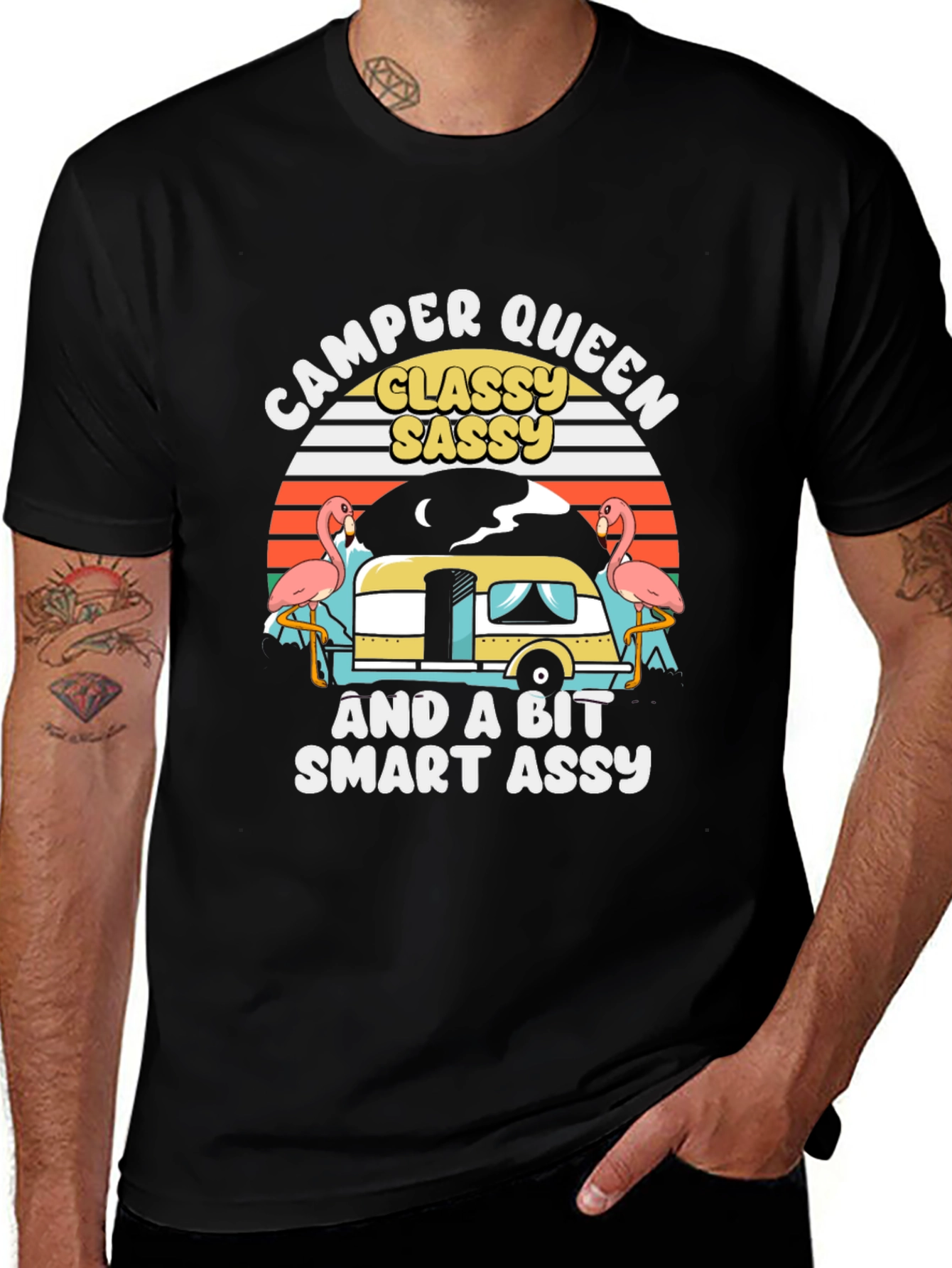 Camper Queen Graphic Tee - Classy Sassy Smart Assy