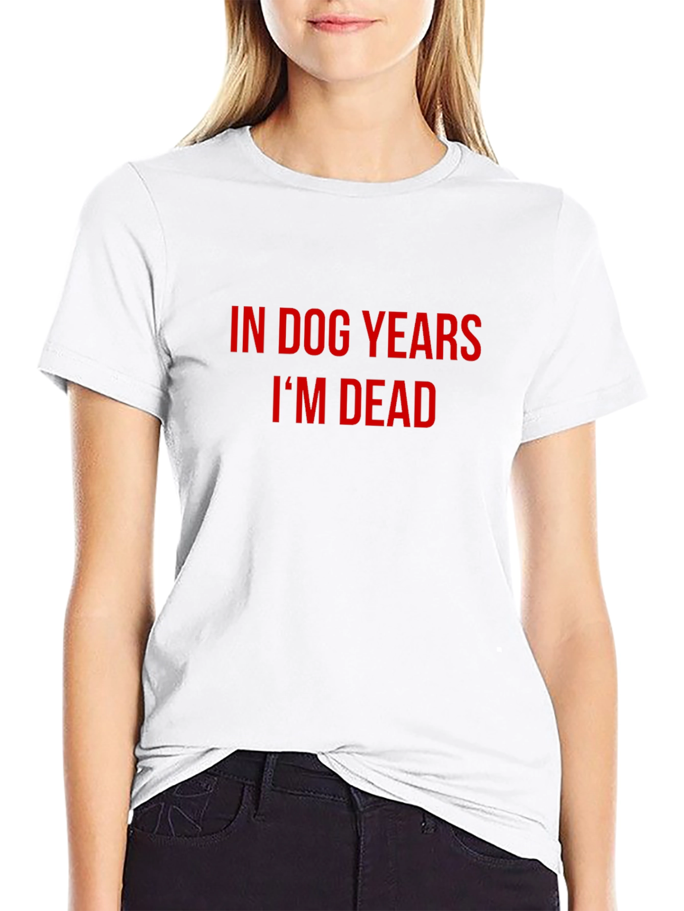 In Dog Years Im Dead Mens Black T-Shirt