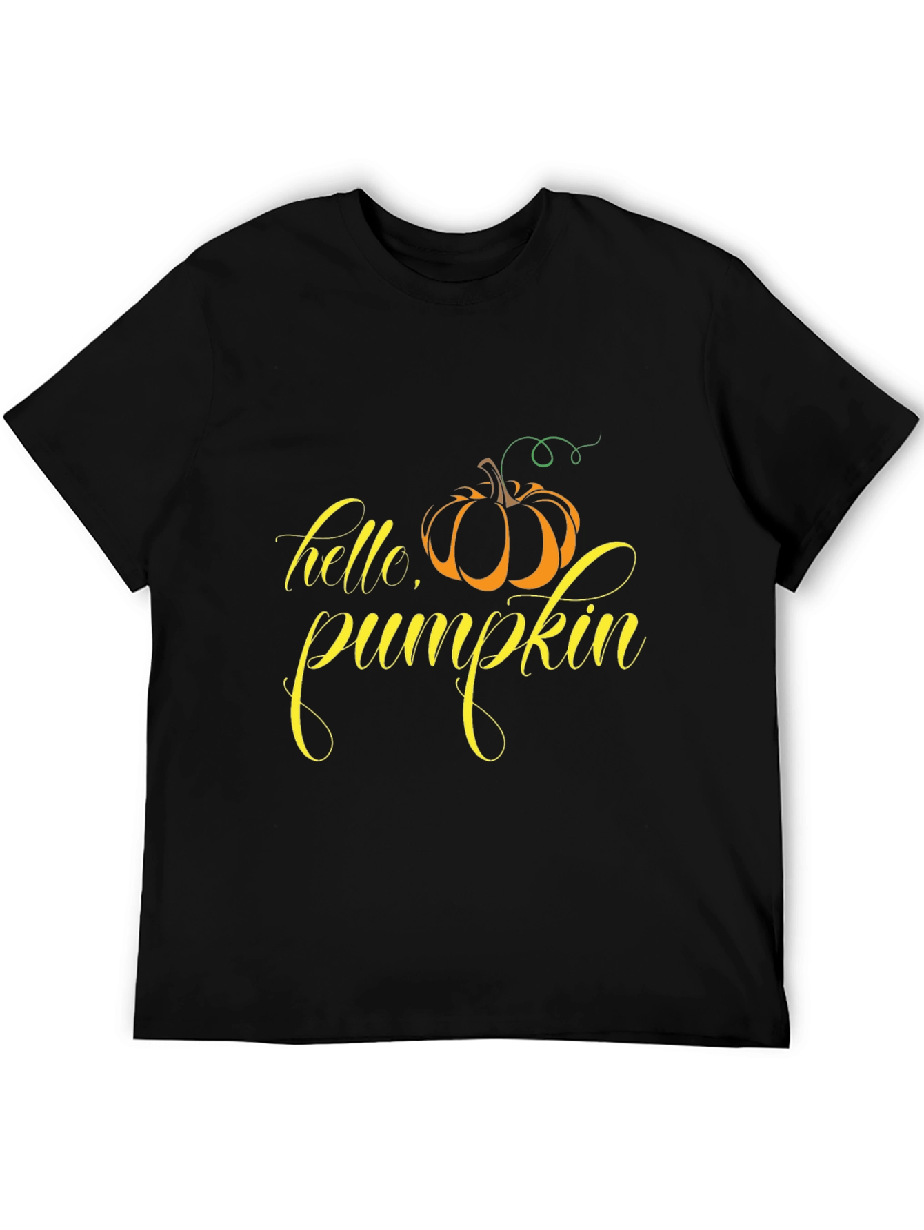 Hello Pumpkin Black Graphic Tee