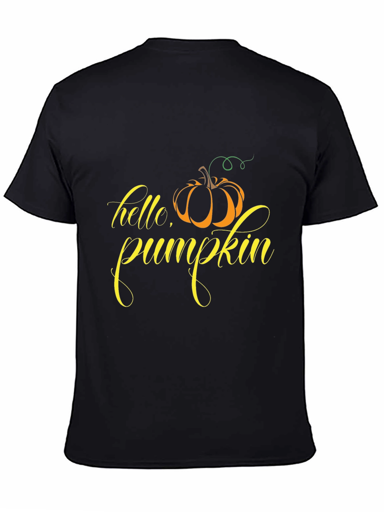 Hello Pumpkin Black Graphic Tee