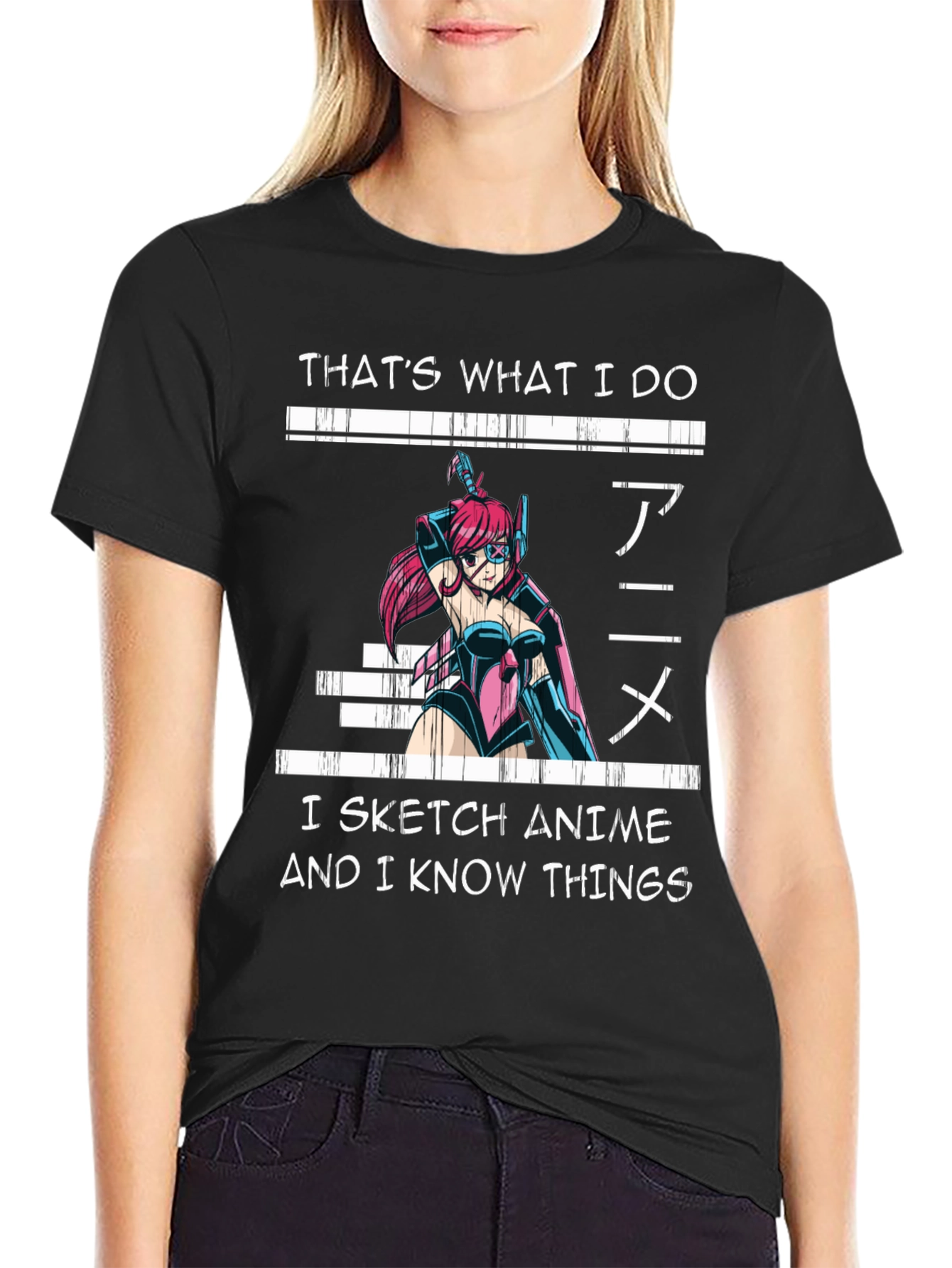 Anime Sketch T-Shirt - Thats What I Do