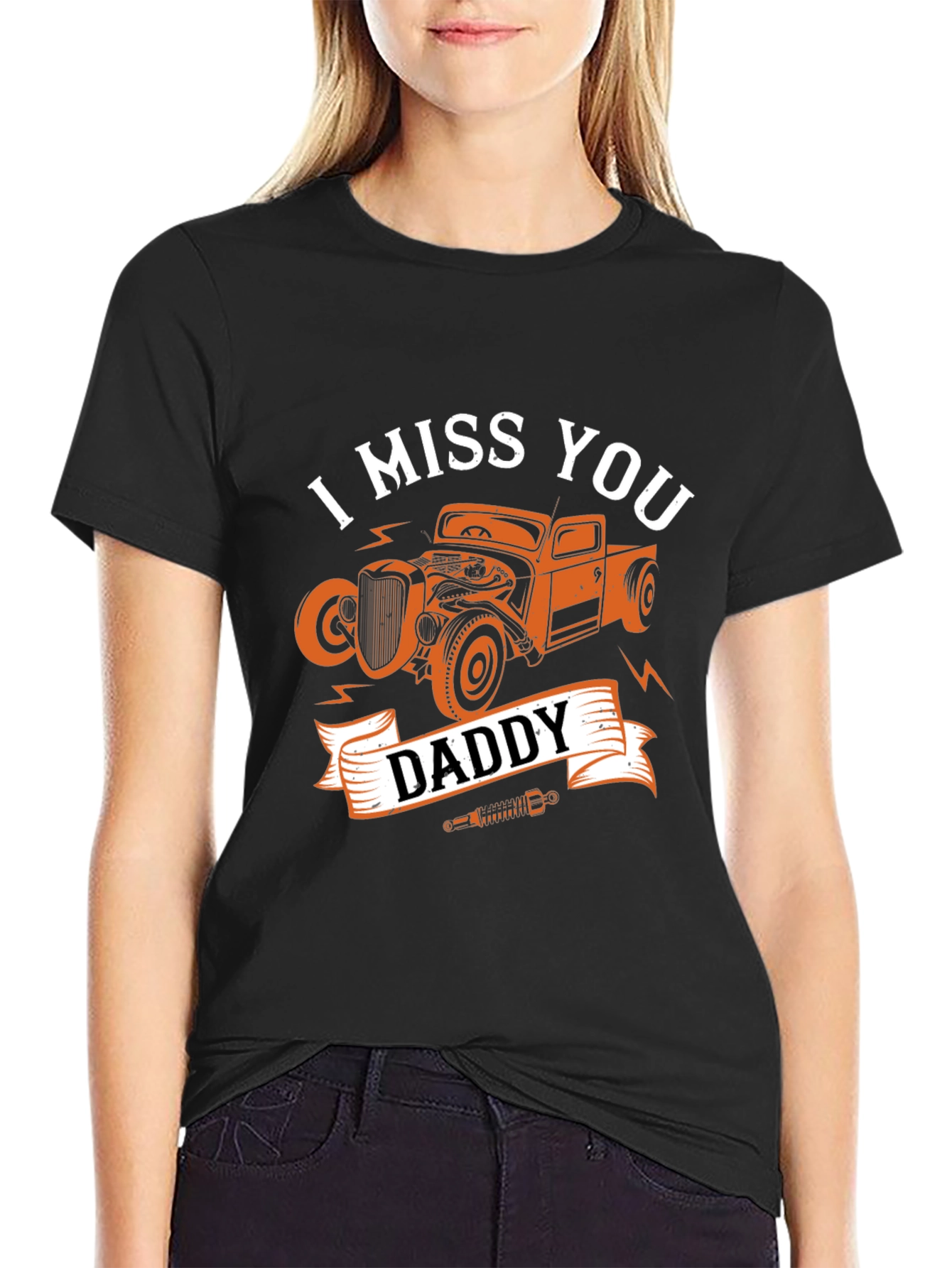 I Miss You Daddy Car Graphic Tee