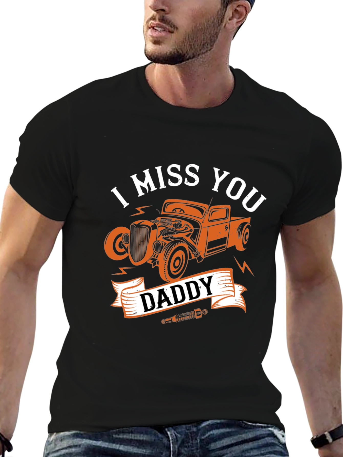 I Miss You Daddy Car Graphic Tee