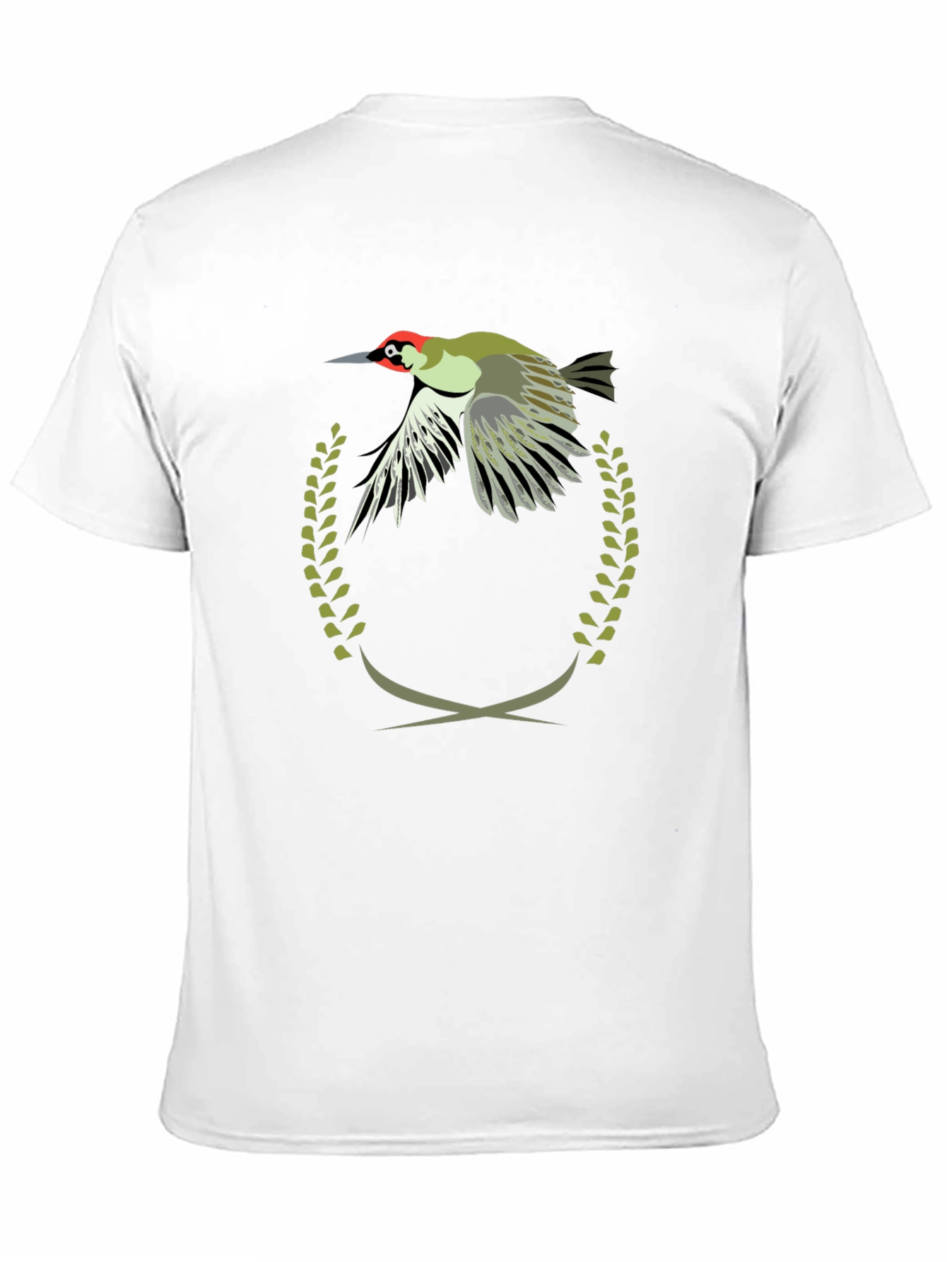 Woodpecker Emblem Tee - Unique Graphic Print T-Shirt