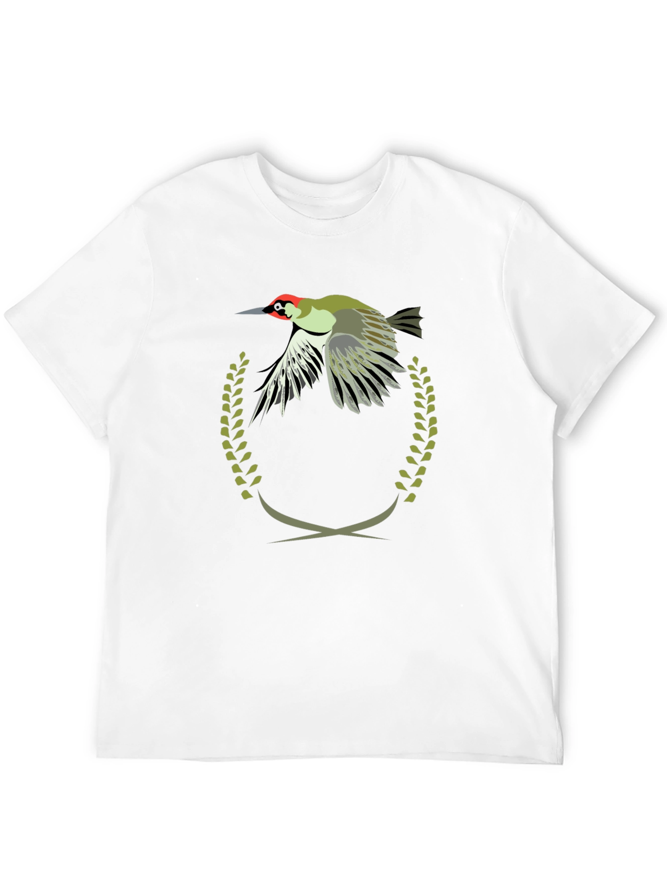 Woodpecker Emblem Tee - Unique Graphic Print T-Shirt