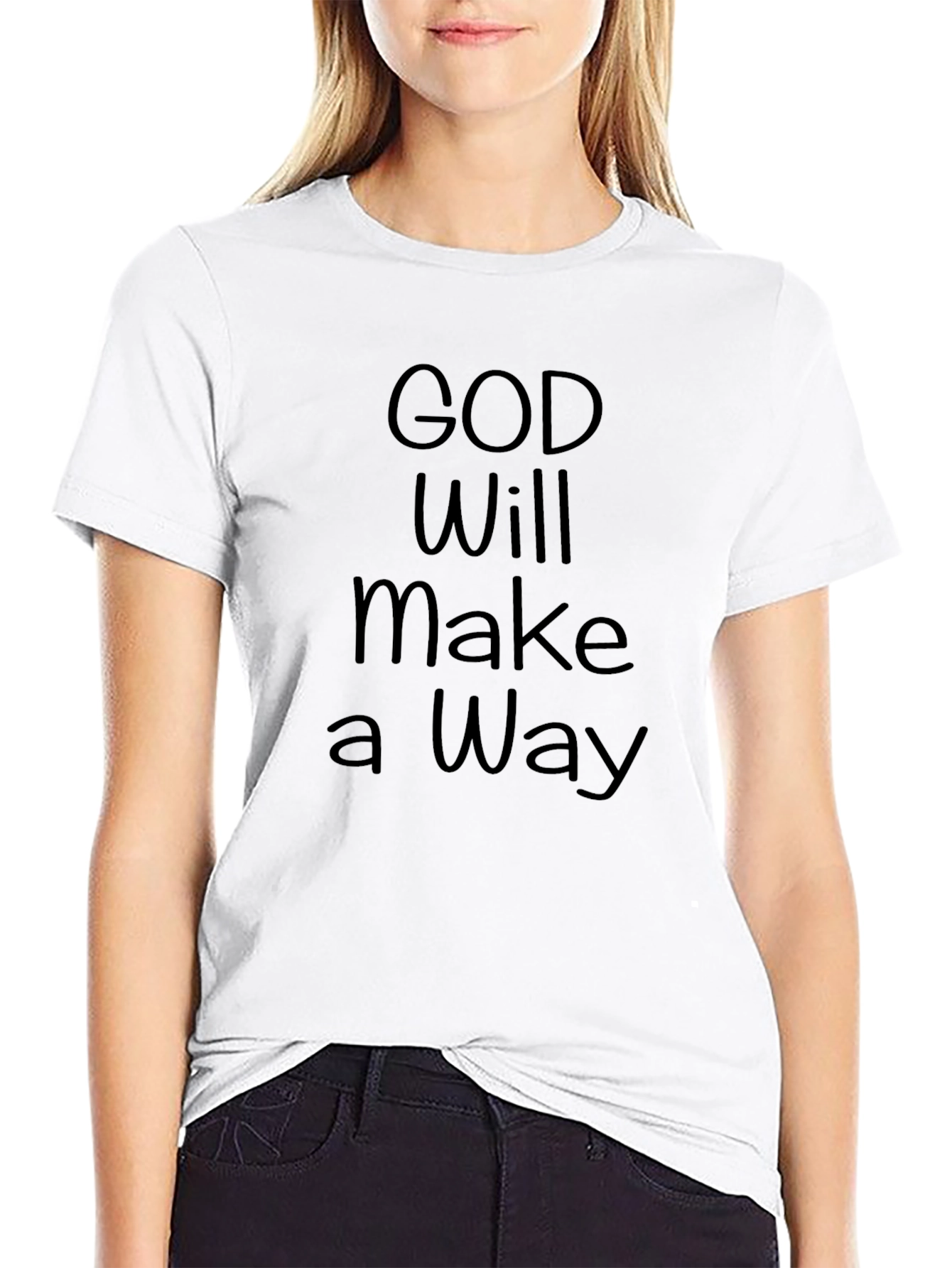God Will Make A Way Black T-Shirt