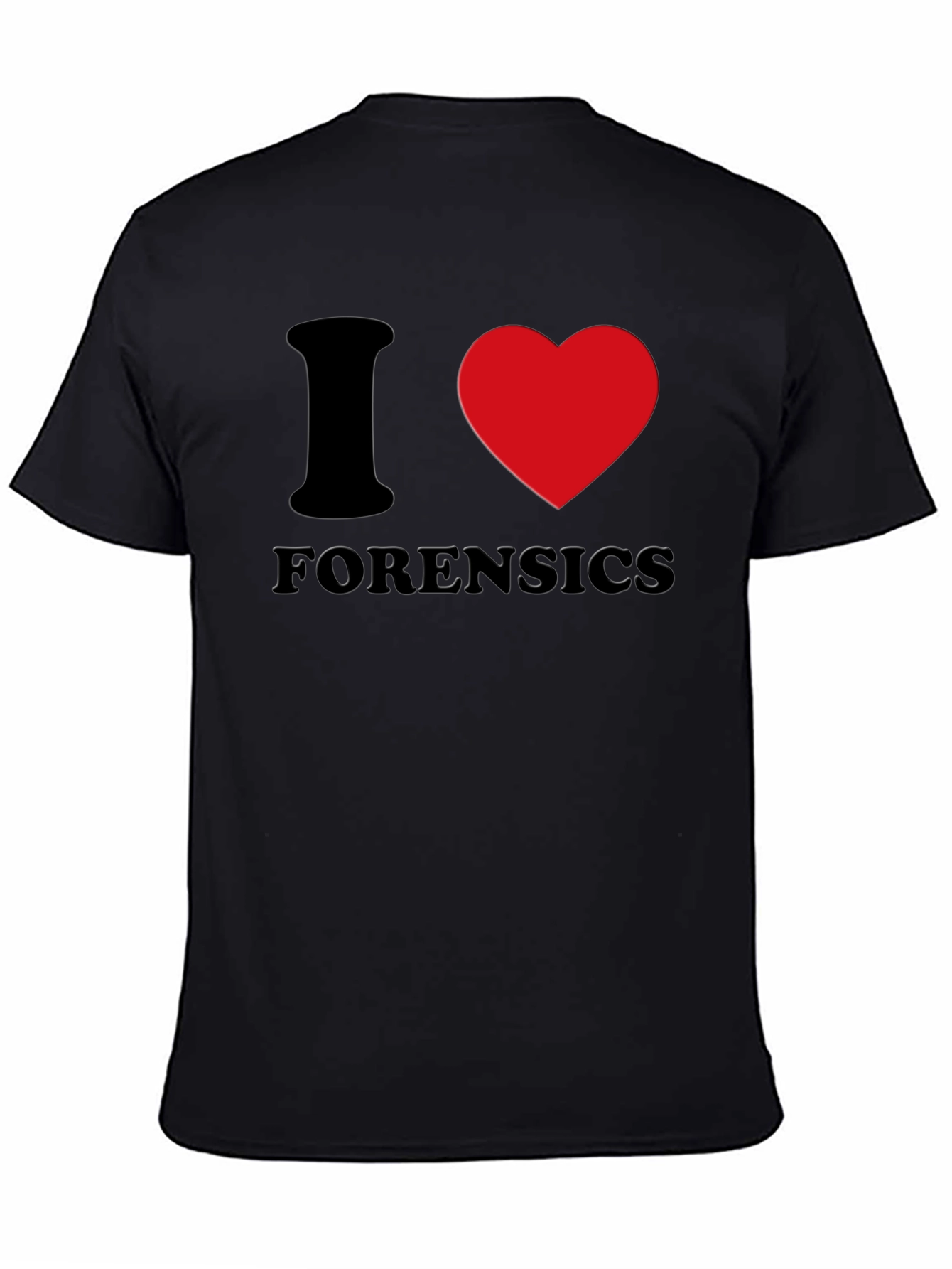 I Heart Forensics Black T-Shirt