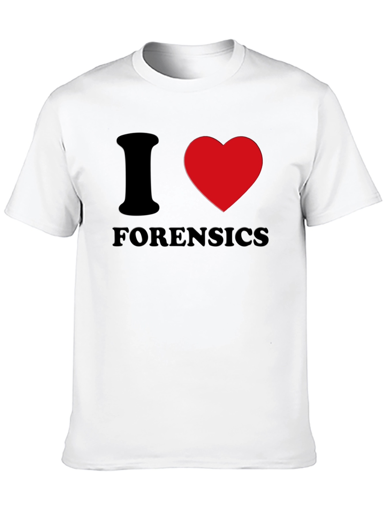 I Heart Forensics Black T-Shirt