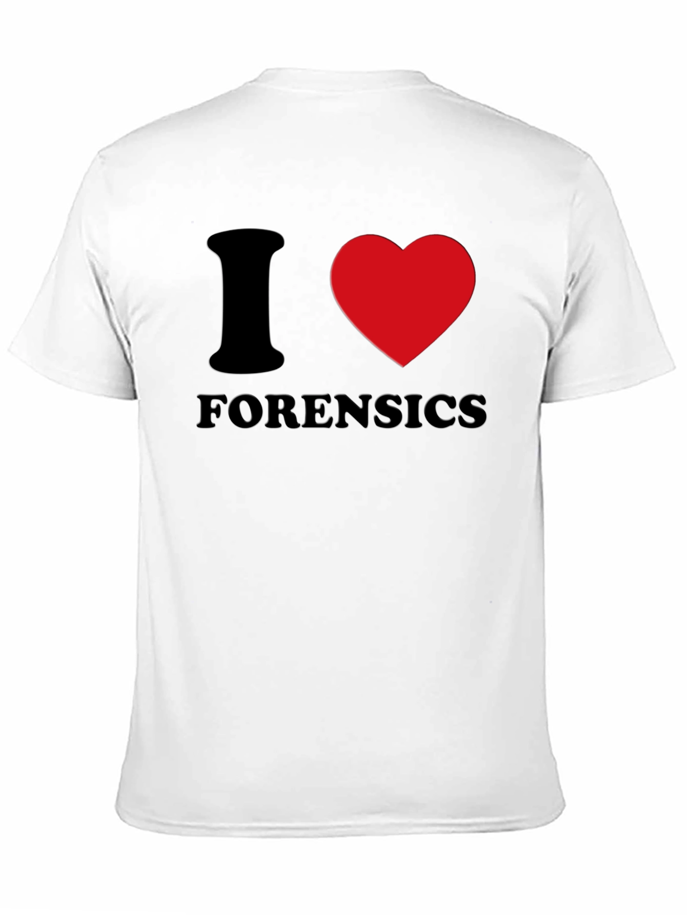 I Heart Forensics Black T-Shirt