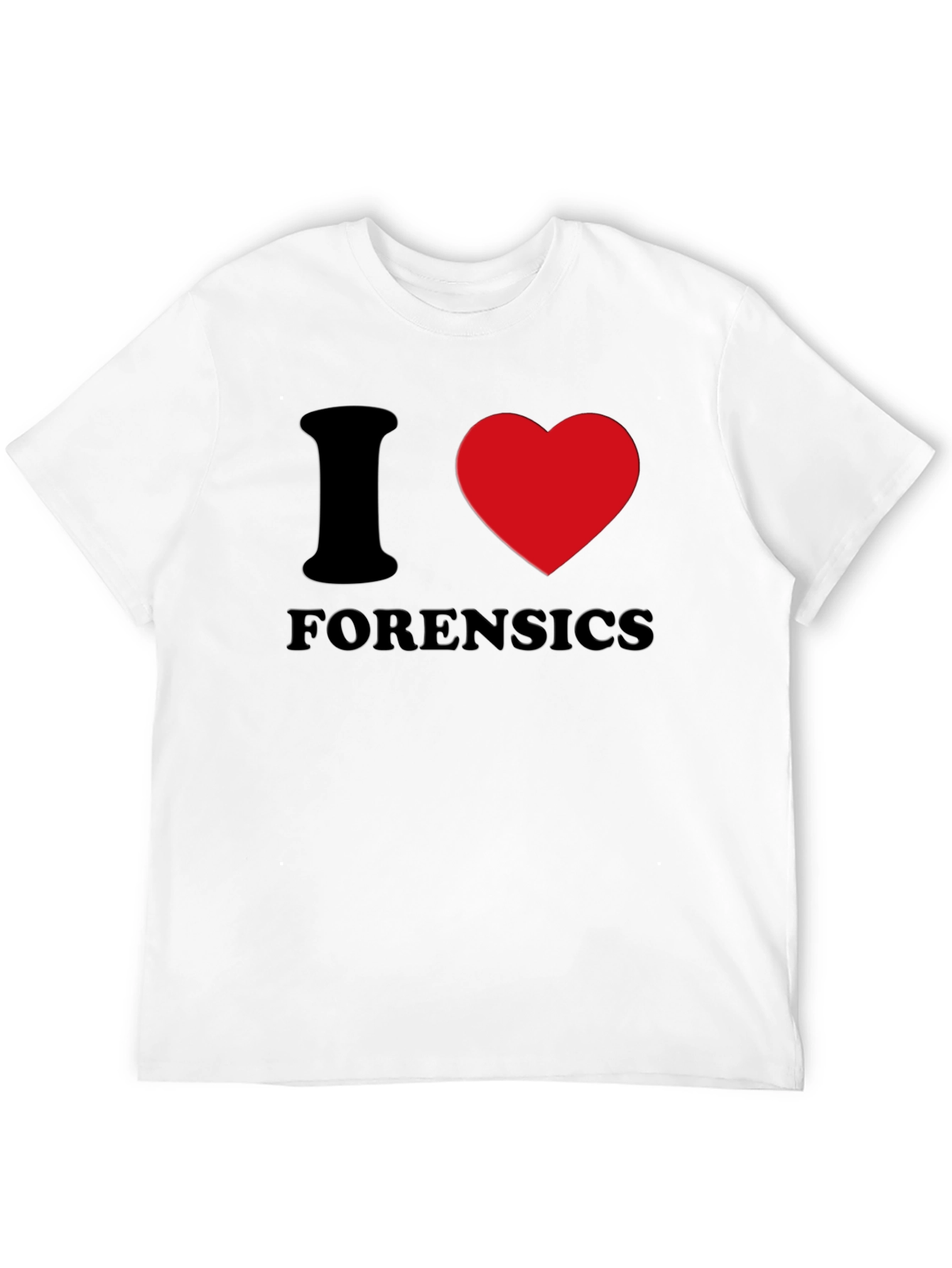 I Heart Forensics Black T-Shirt
