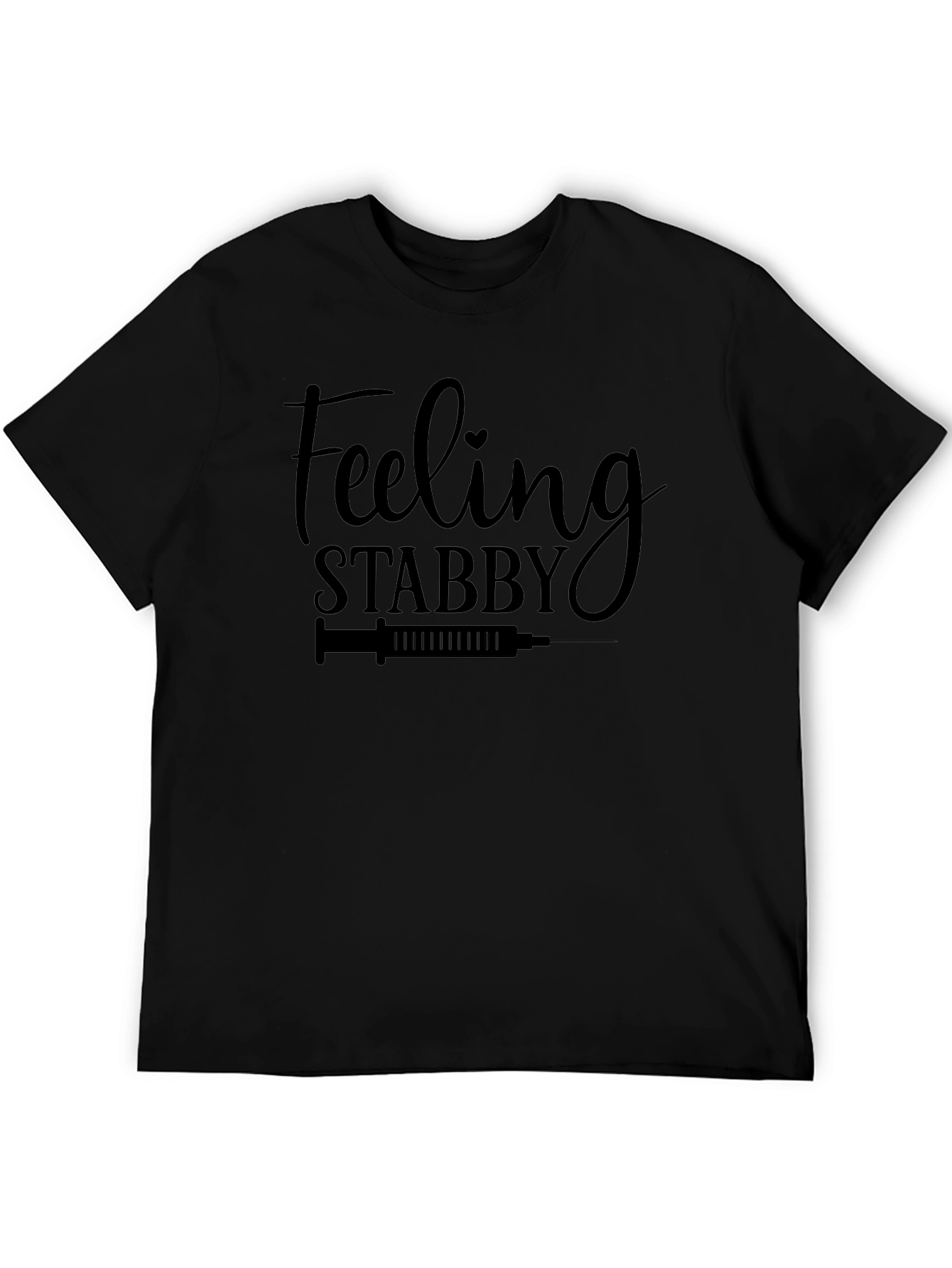 Feeling Stabby Black Graphic Tee