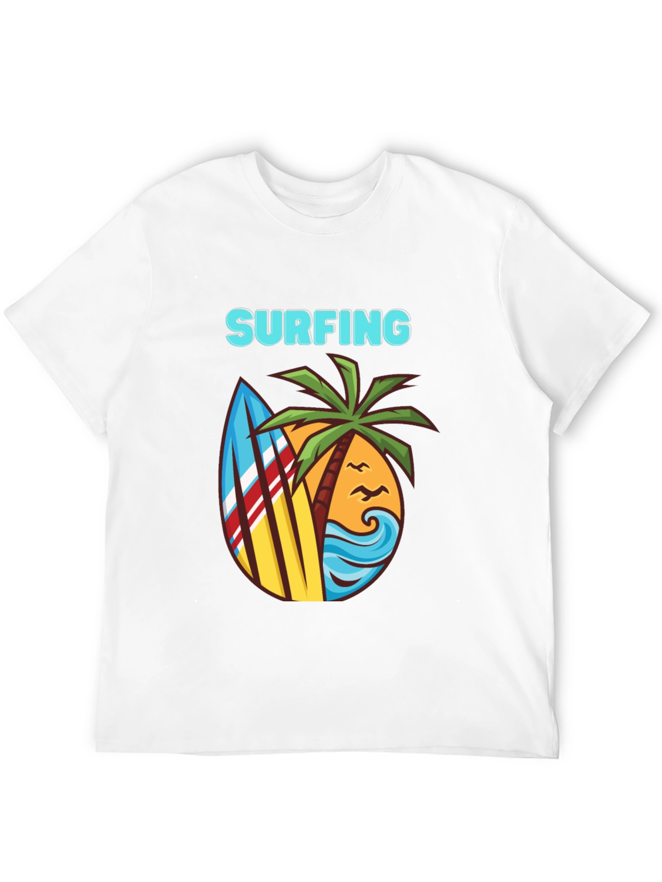 Surfing T-Shirt - Beach Theme Graphic Tee