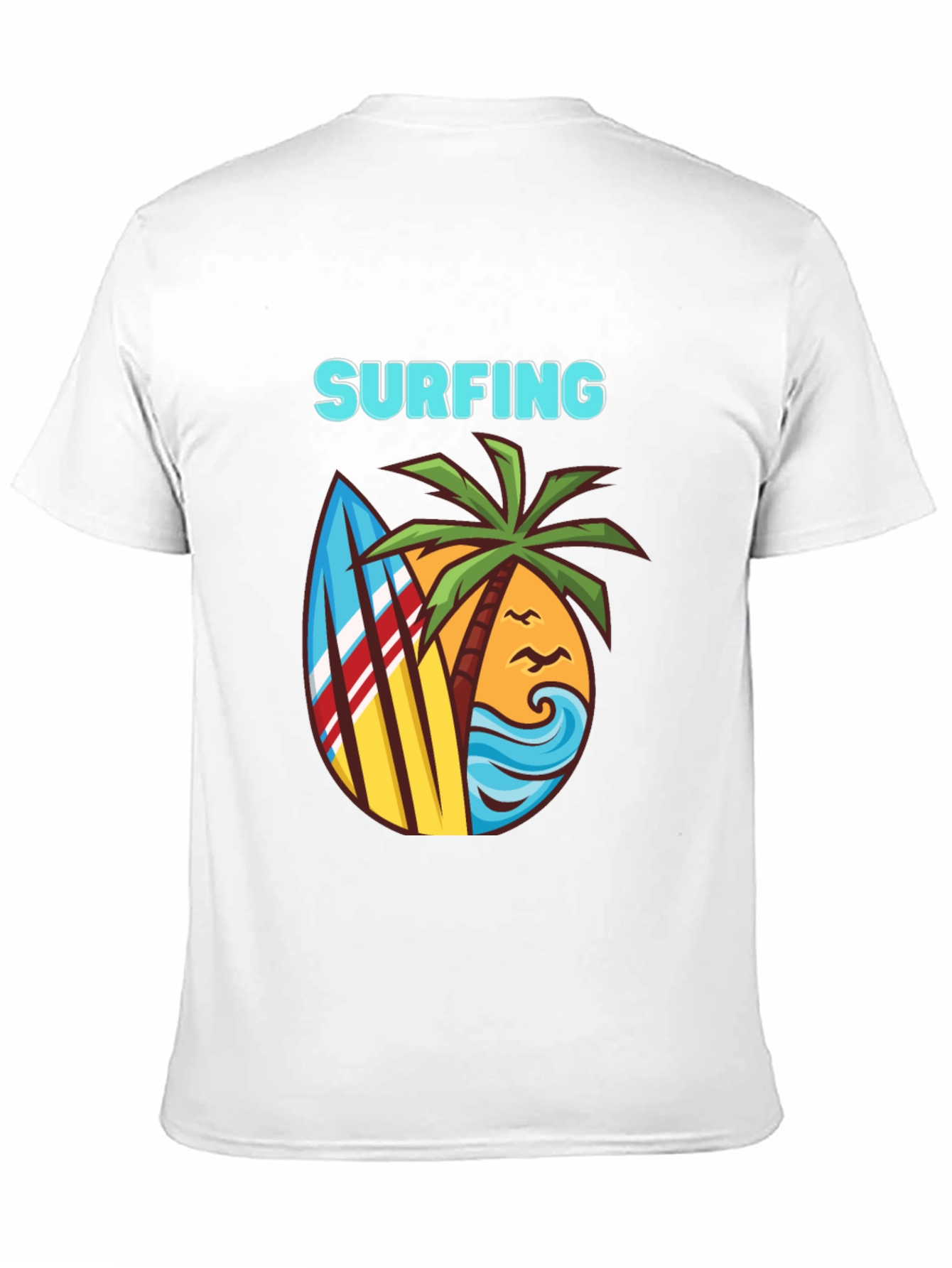Surfing T-Shirt - Beach Theme Graphic Tee