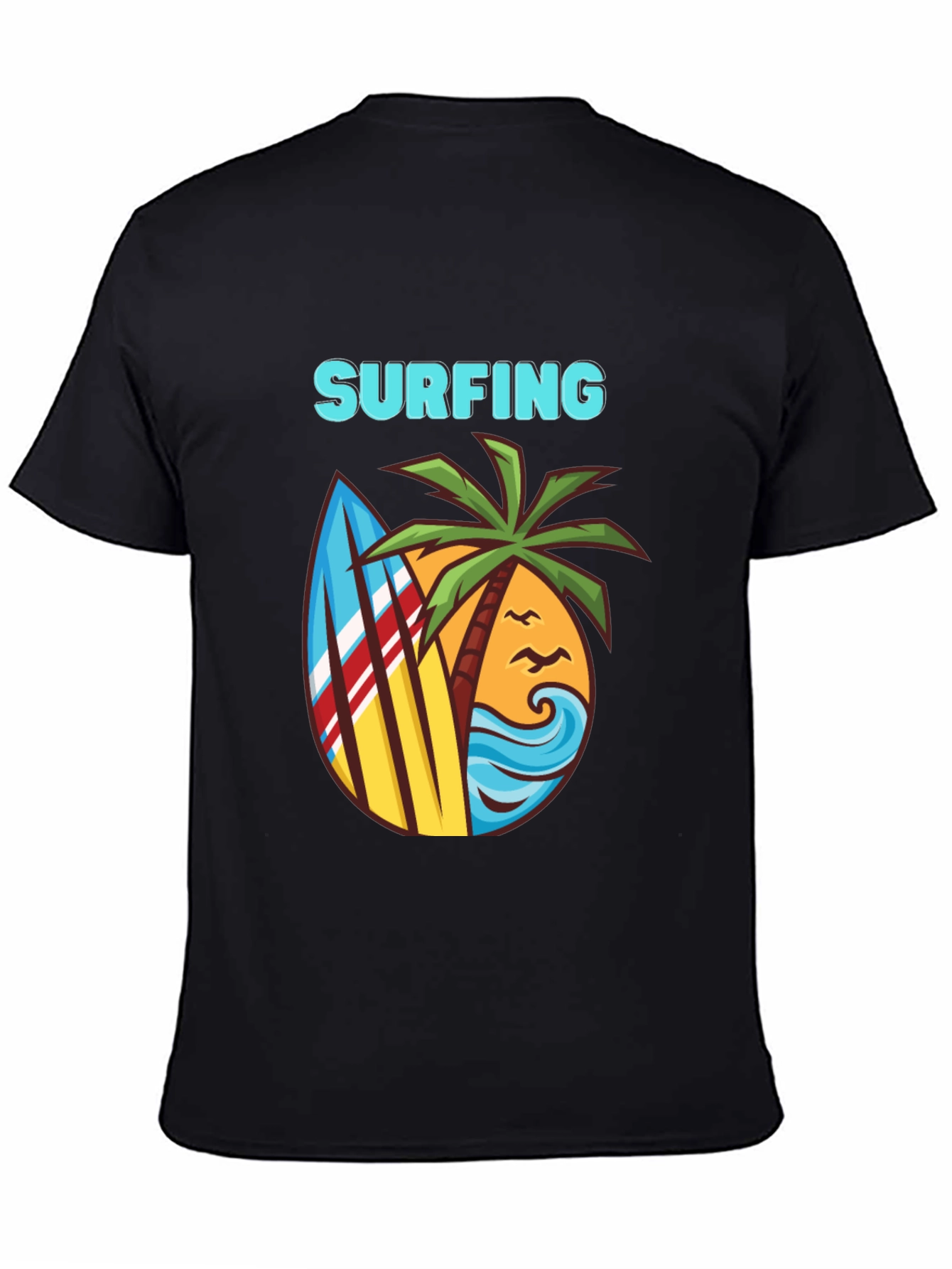 Surfing T-Shirt - Beach Theme Graphic Tee